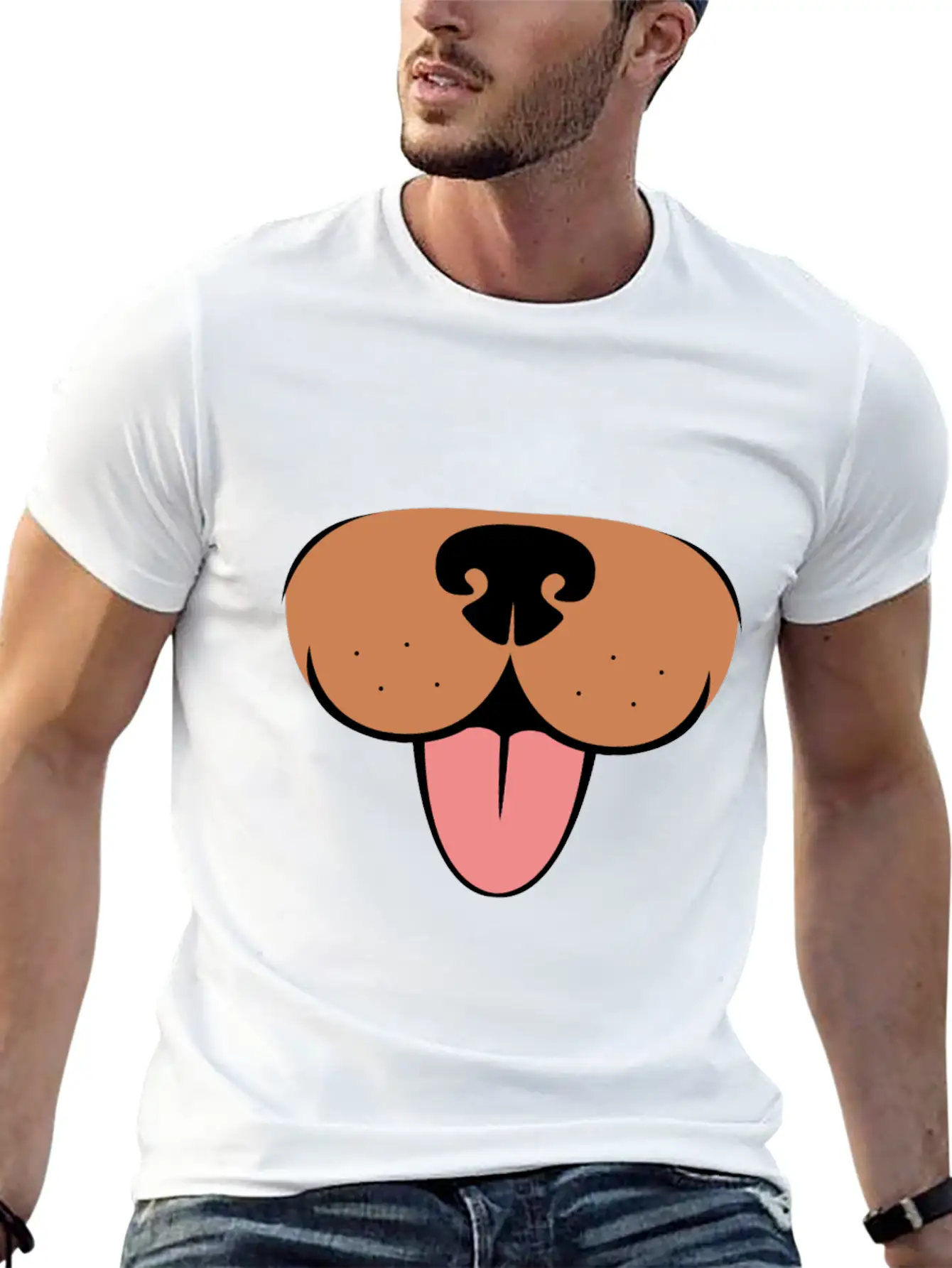 Dog Mom Dog Dad Funny Dog Cute Puppies Basic Graphic T-Shirt ¨C Daily Comfort In Soft Cotton