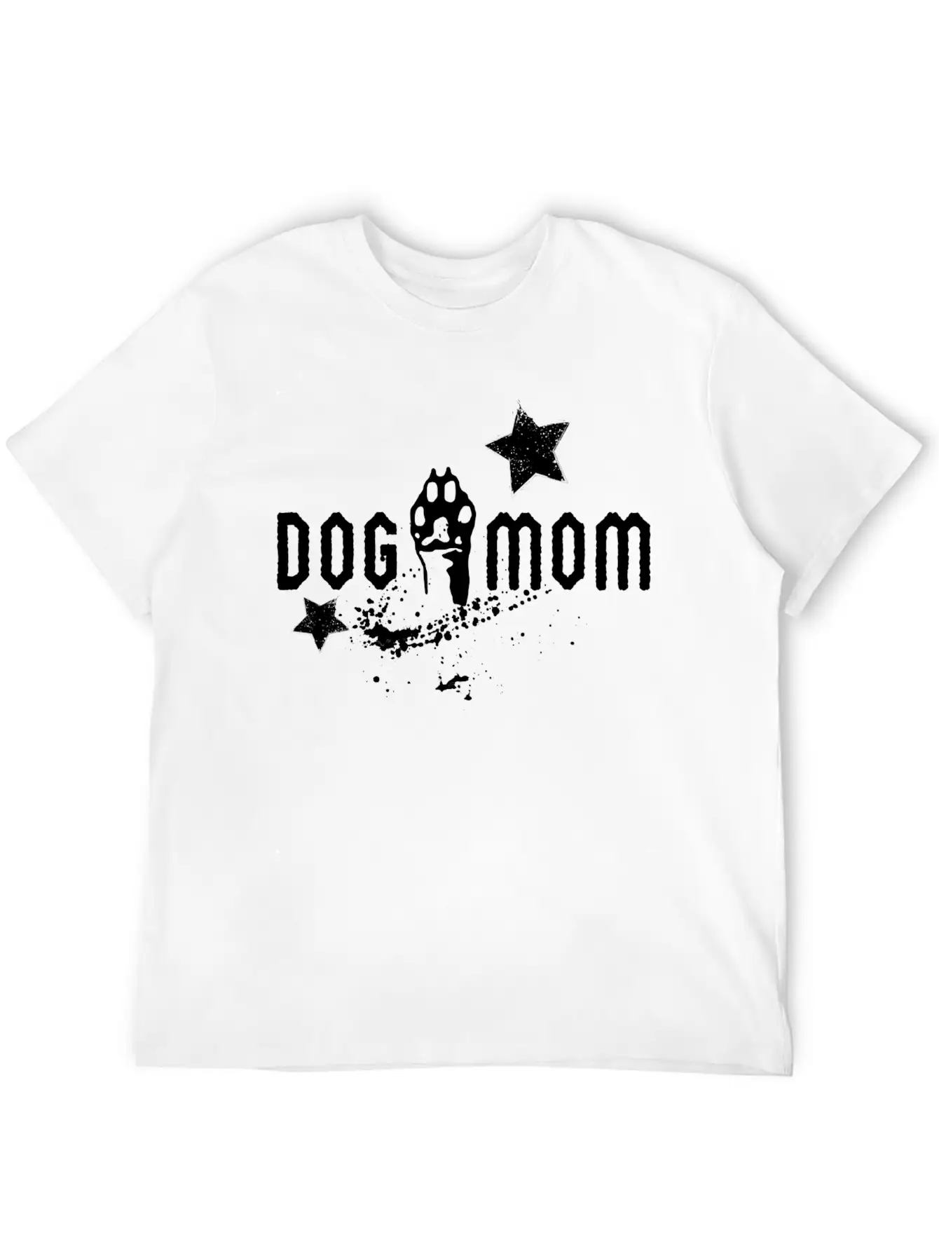 Dog Mom Grunge Basic Graphic T-Shirt ¨C Daily Comfort In Soft Cotton