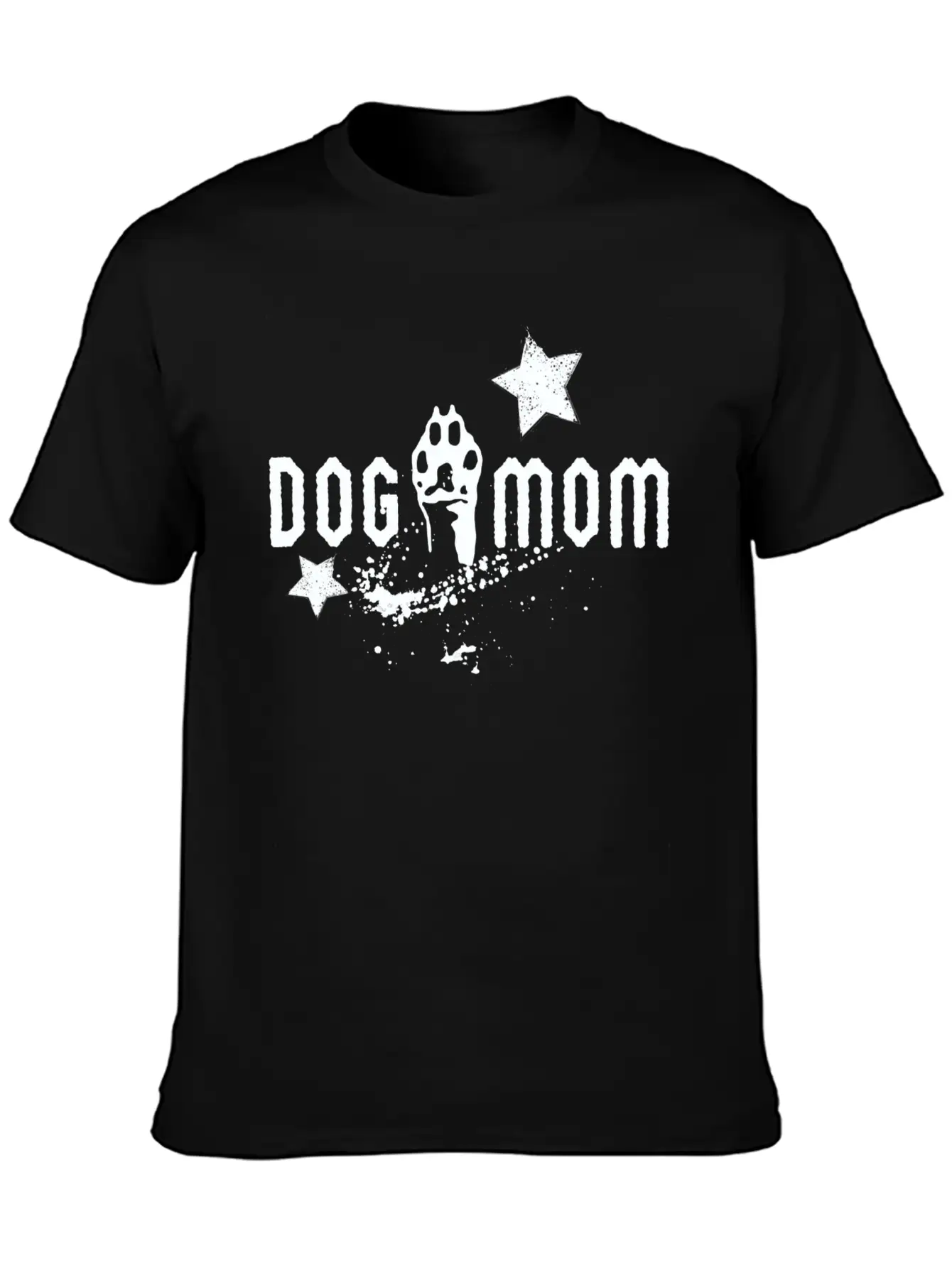 Dog Mom Grunge Basic Graphic T-Shirt ¨C Daily Comfort In Soft Cotton