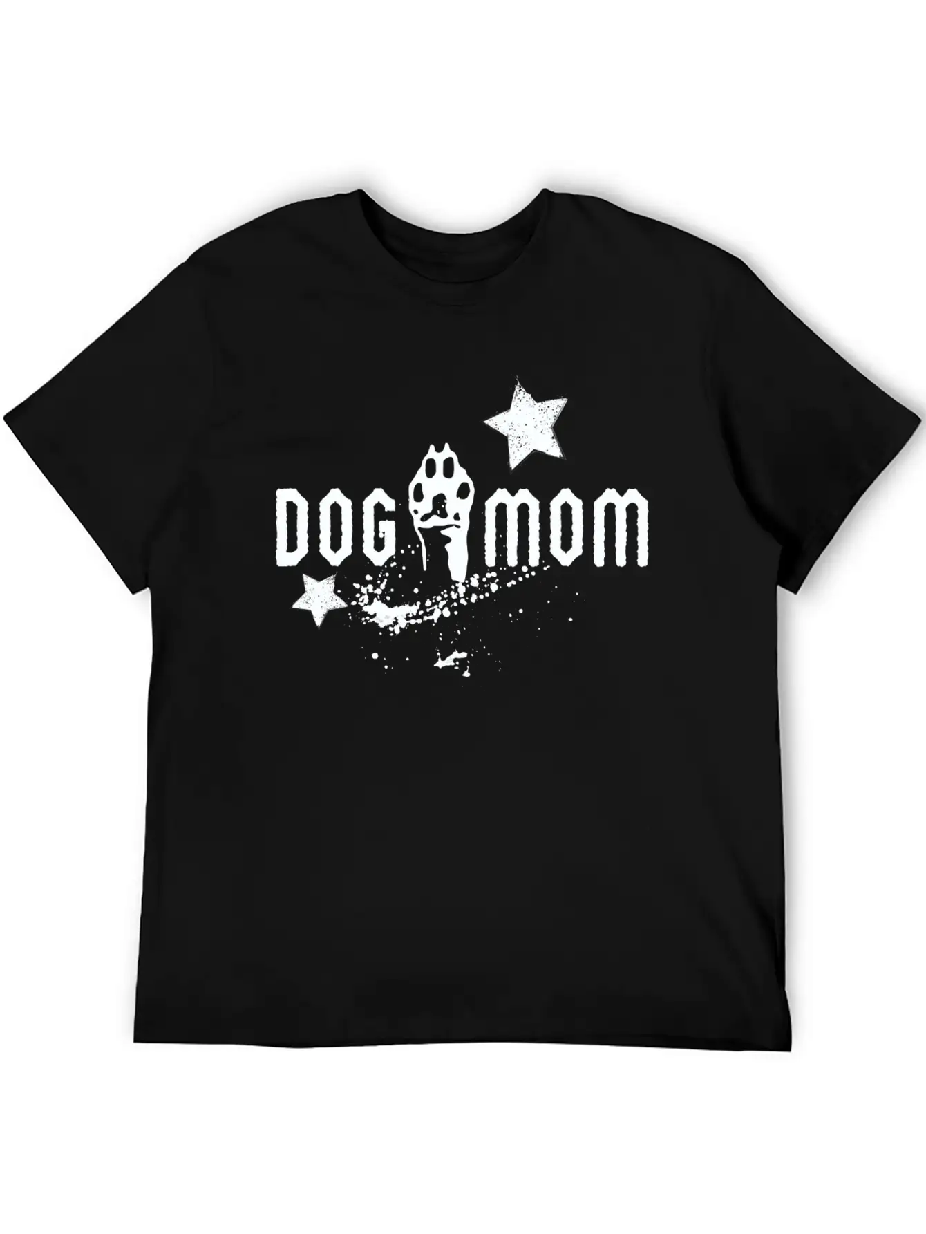 Dog Mom Grunge Basic Graphic T-Shirt ¨C Daily Comfort In Soft Cotton