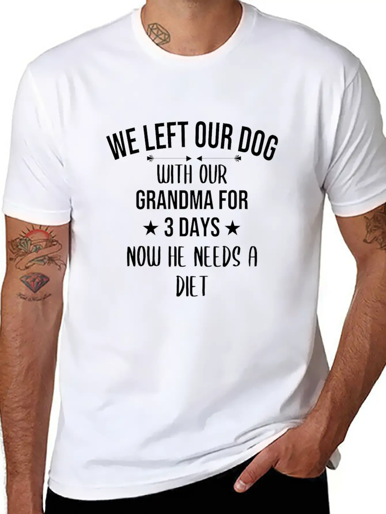 Dog Owner Dogs Granny Dog Lover Grandma Diet Gift Basic Graphic T-Shirt ¨C Daily Comfort In Soft Cotton