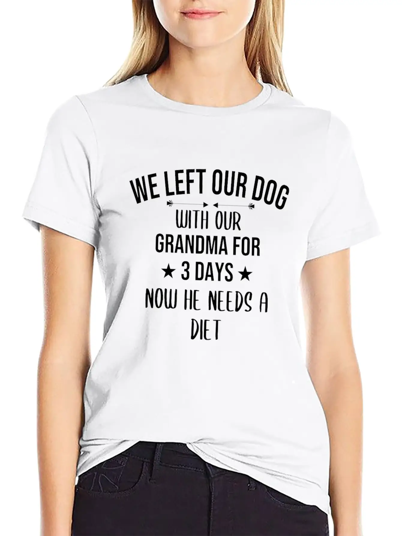 Dog Owner Dogs Granny Dog Lover Grandma Diet Gift Basic Graphic T-Shirt ¨C Daily Comfort In Soft Cotton