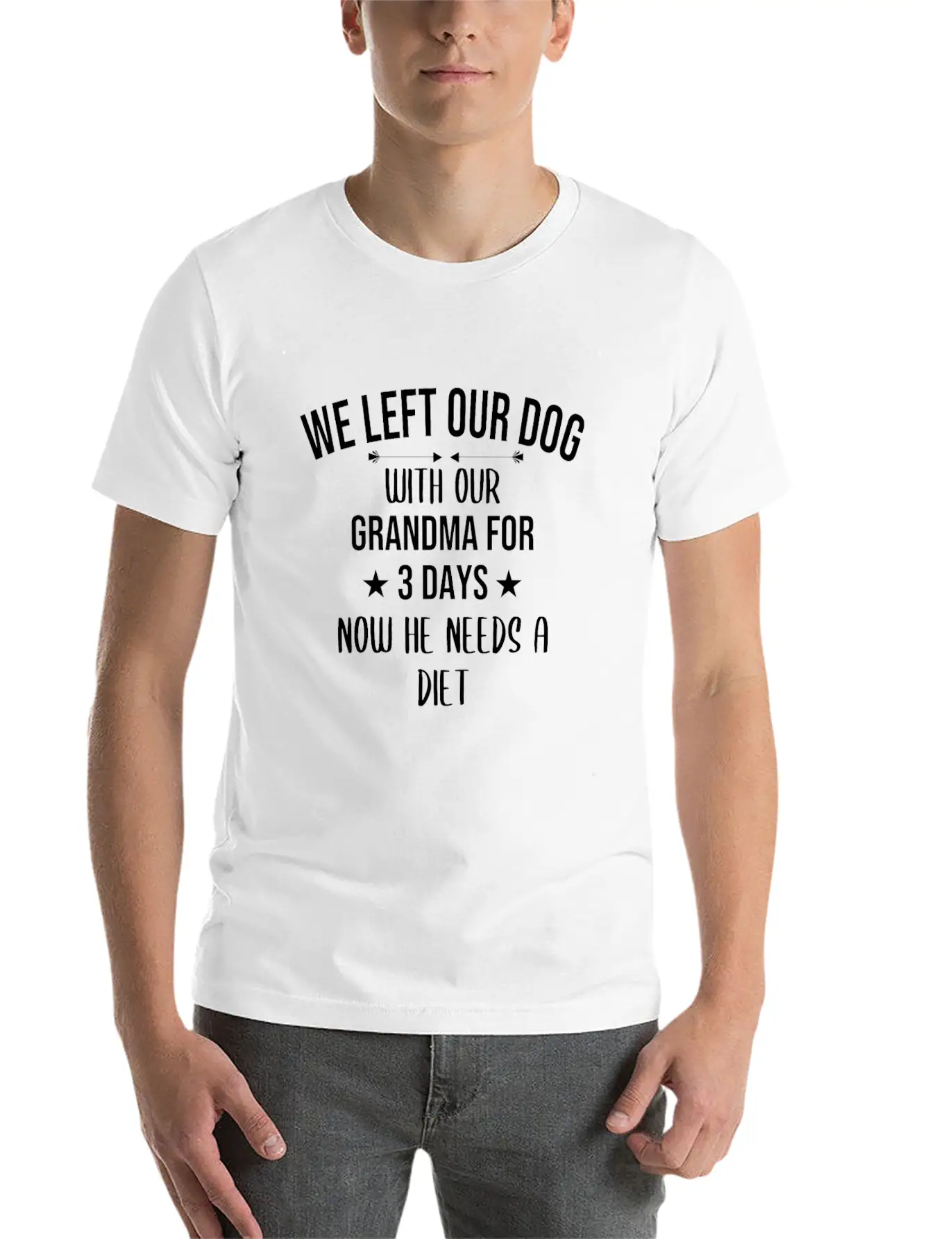 Dog Owner Dogs Granny Dog Lover Grandma Diet Gift Basic Graphic T-Shirt ¨C Daily Comfort In Soft Cotton