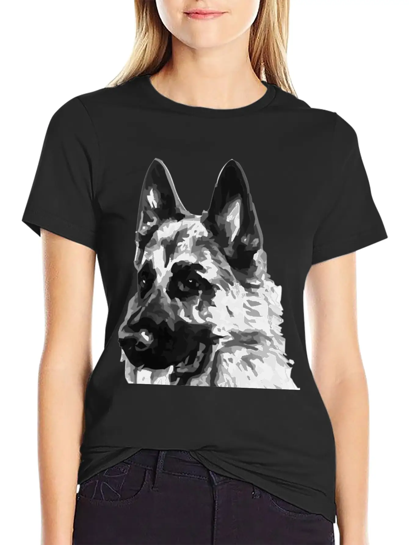 Dog Protection Unisex Casual T-Shirt ¨C Clean Design For Daily Comfort