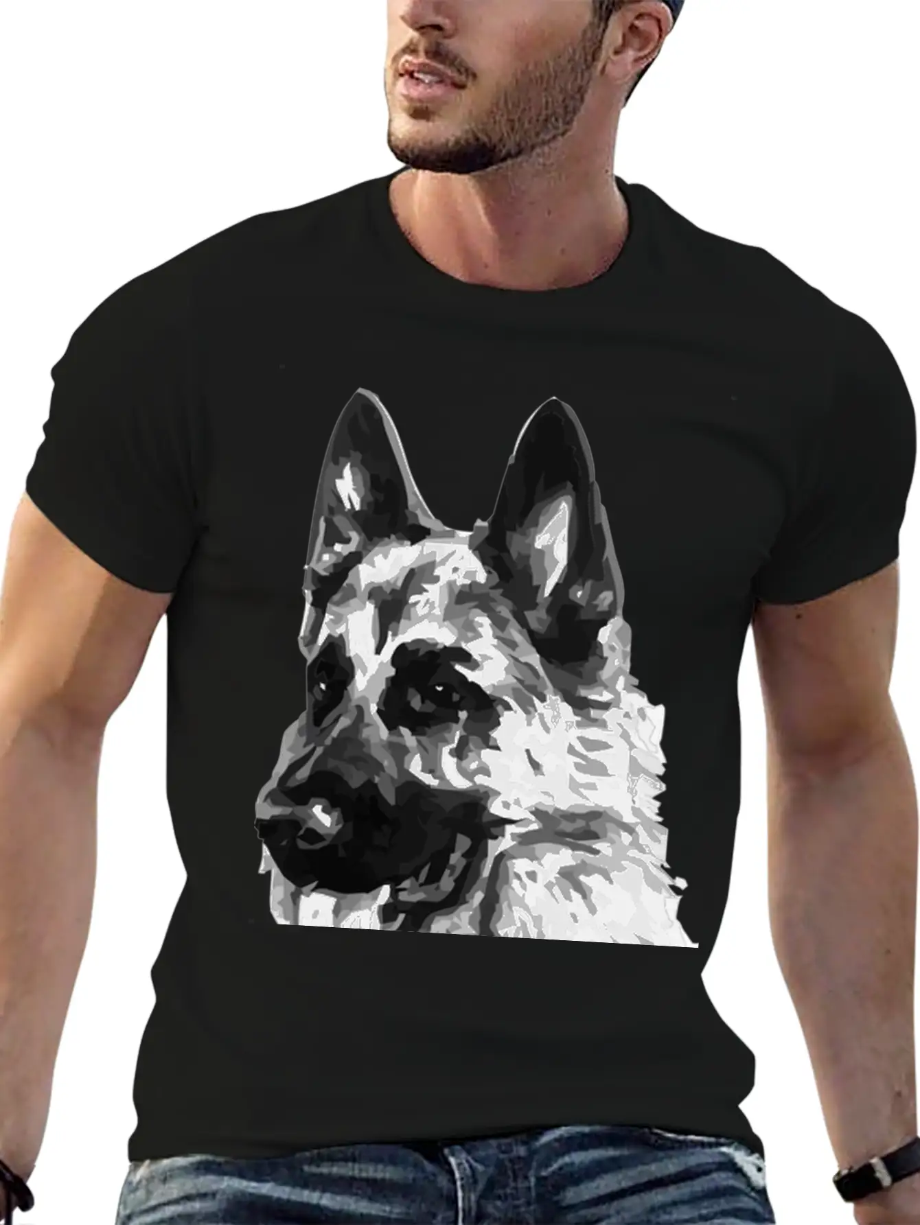 Dog Protection Unisex Casual T-Shirt ¨C Clean Design For Daily Comfort