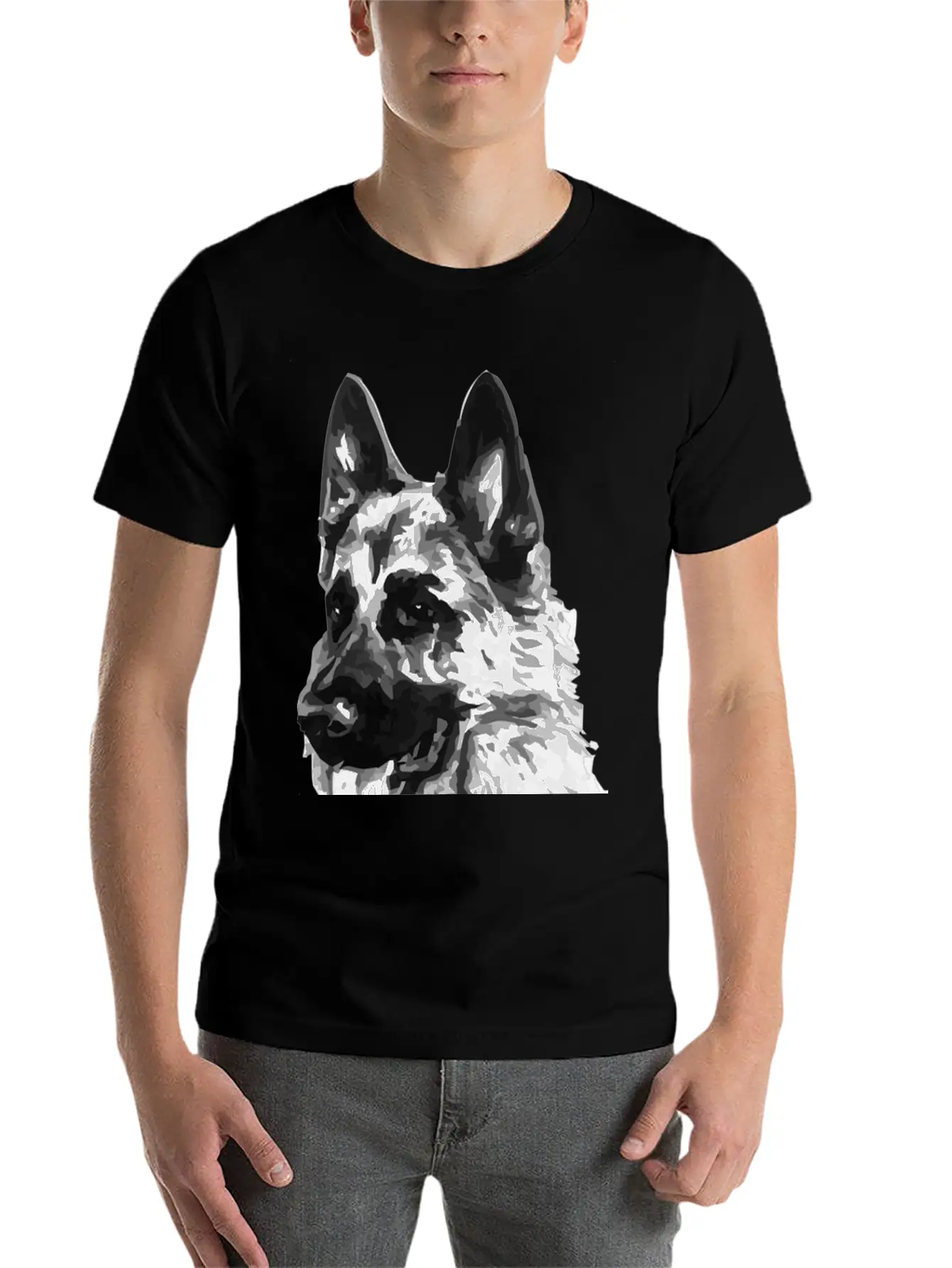 Dog Protection Unisex Casual T-Shirt ¨C Clean Design For Daily Comfort