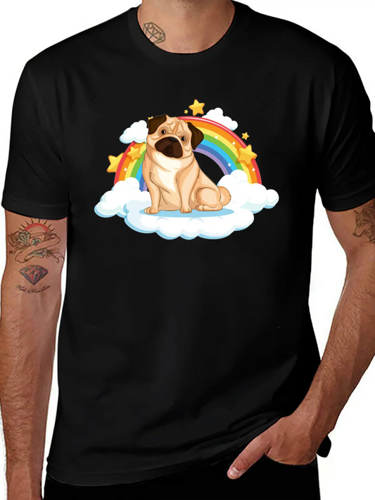 Dog Rainbow Soft Cotton Short Sleeve Tee ¨C Unisex Wardrobe Staple