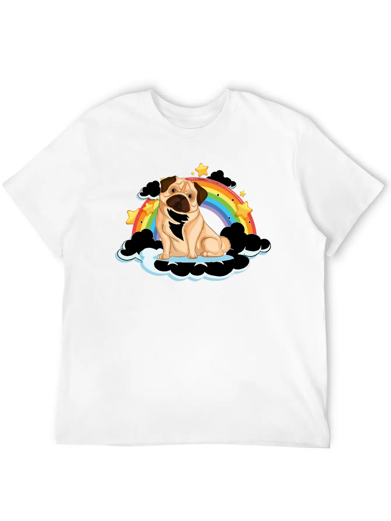 Dog Rainbow Soft Cotton Short Sleeve Tee ¨C Unisex Wardrobe Staple