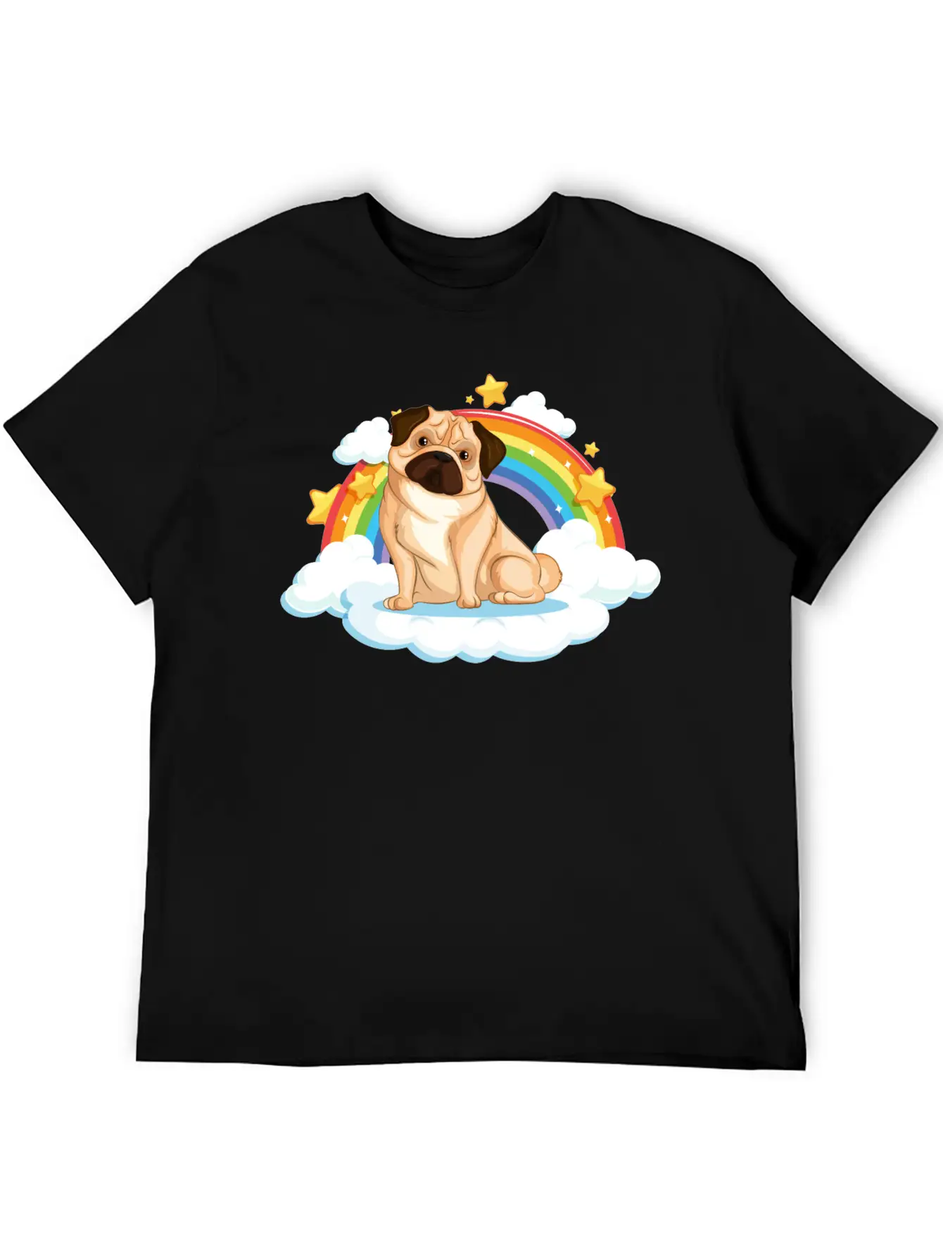 Dog Rainbow Soft Cotton Short Sleeve Tee ¨C Unisex Wardrobe Staple