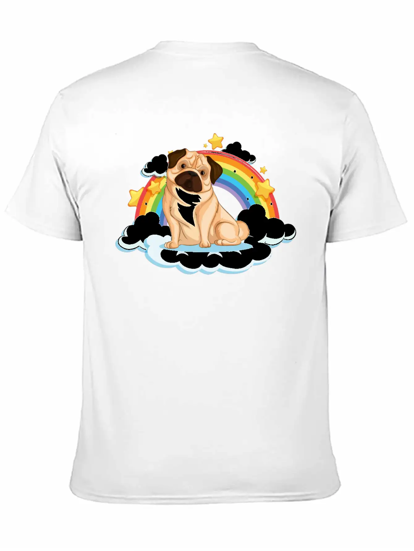 Dog Rainbow Soft Cotton Short Sleeve Tee ¨C Unisex Wardrobe Staple