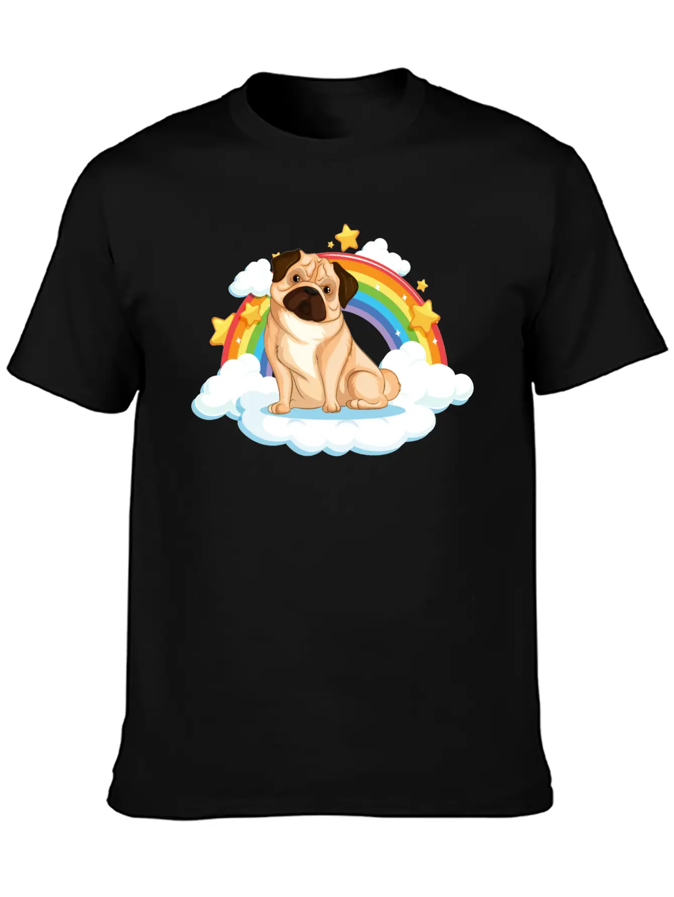 Dog Rainbow Soft Cotton Short Sleeve Tee ¨C Unisex Wardrobe Staple