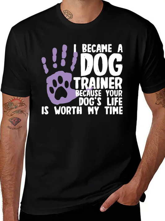 Dog Trainer Basic Graphic T-Shirt ¨C Daily Comfort In Soft Cotton
