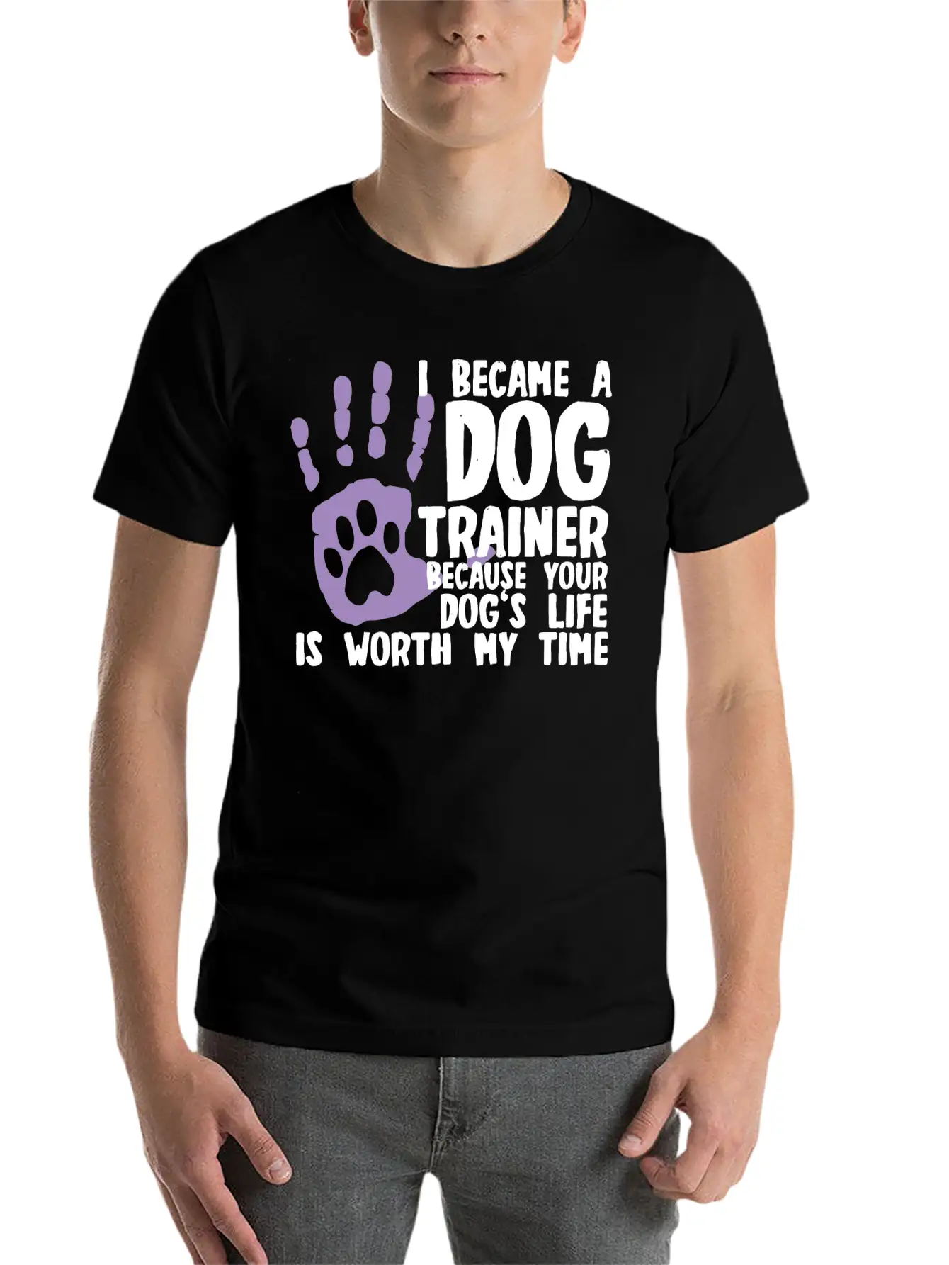 Dog Trainer Basic Graphic T-Shirt ¨C Daily Comfort In Soft Cotton