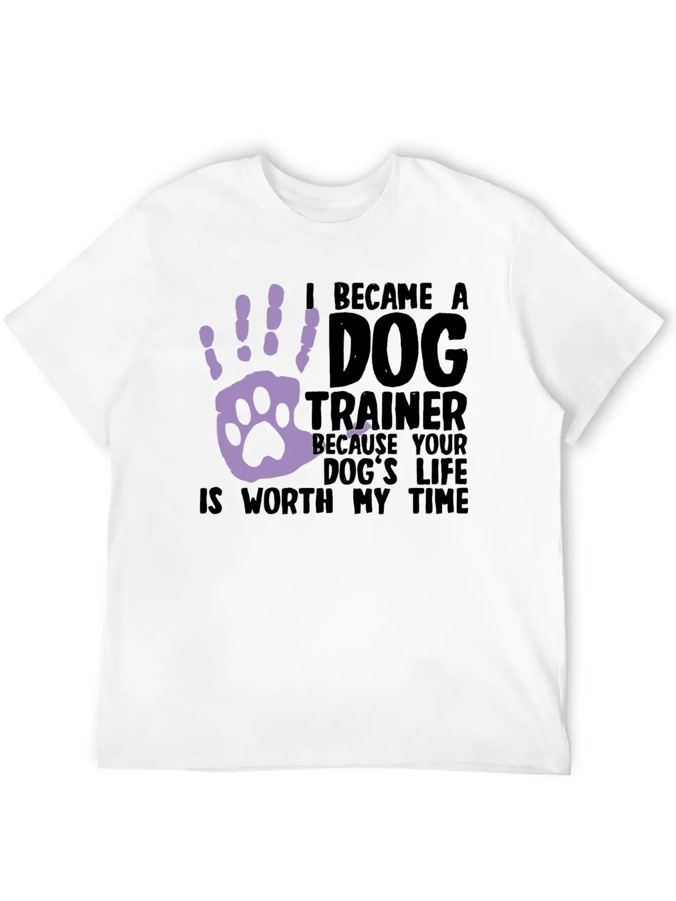 Dog Trainer Basic Graphic T-Shirt ¨C Daily Comfort In Soft Cotton