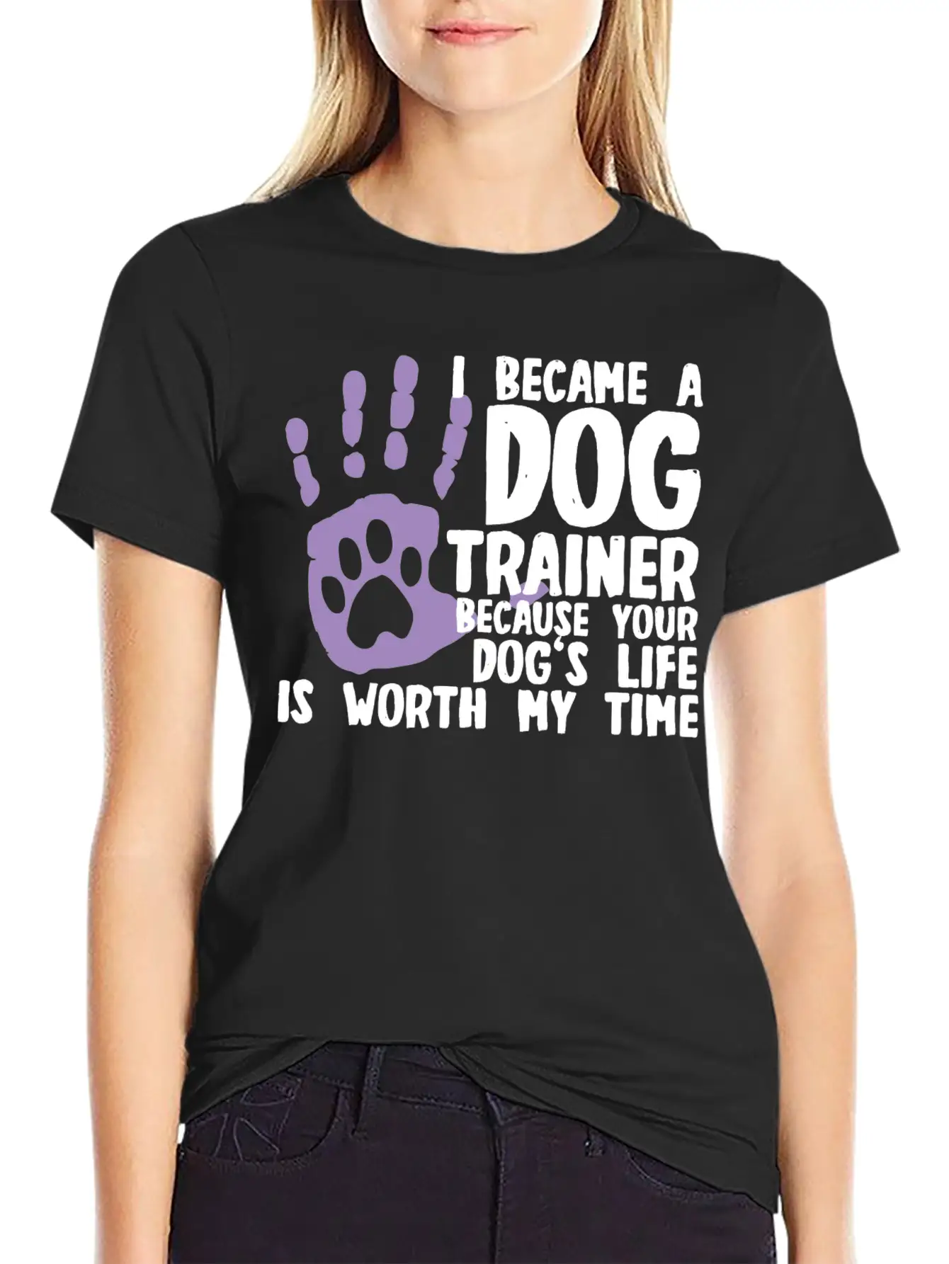 Dog Trainer Basic Graphic T-Shirt ¨C Daily Comfort In Soft Cotton
