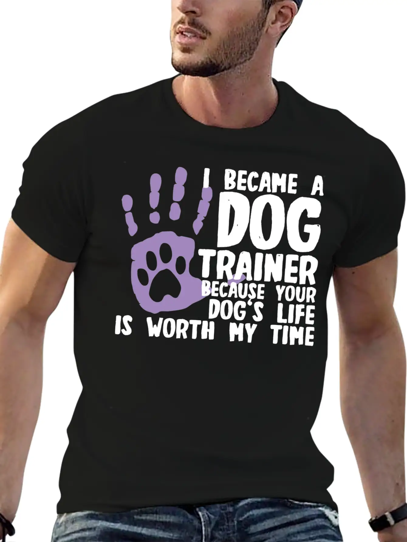 Dog Trainer Basic Graphic T-Shirt ¨C Daily Comfort In Soft Cotton