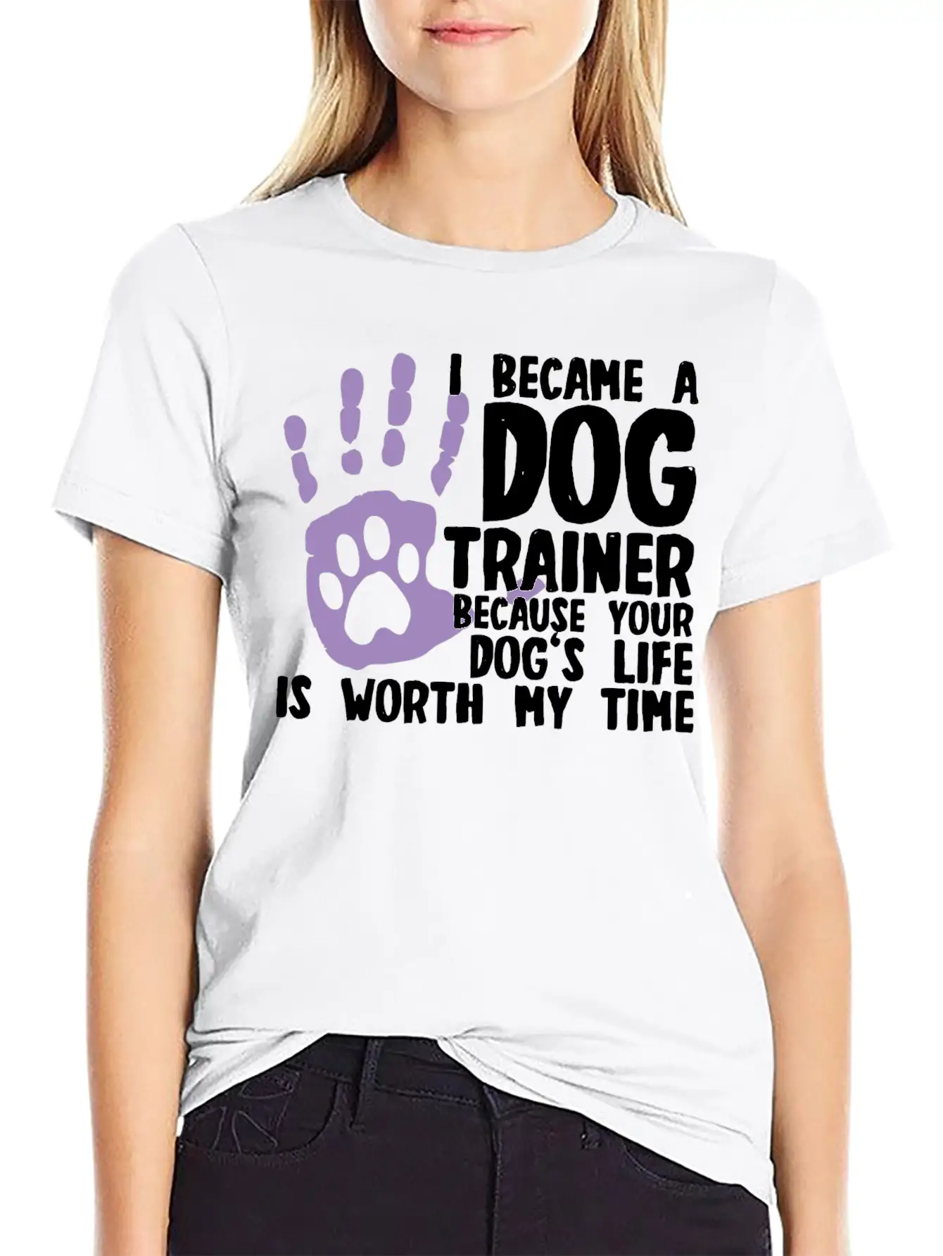 Dog Trainer Basic Graphic T-Shirt ¨C Daily Comfort In Soft Cotton