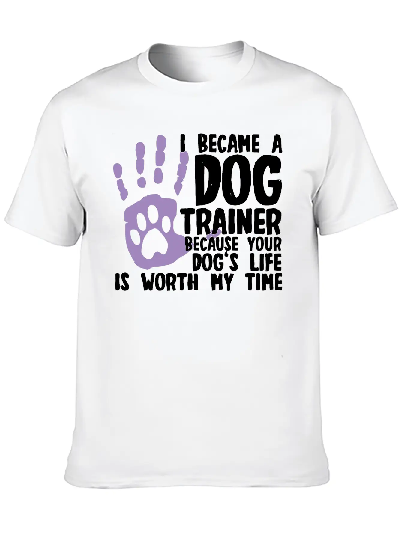 Dog Trainer Basic Graphic T-Shirt ¨C Daily Comfort In Soft Cotton