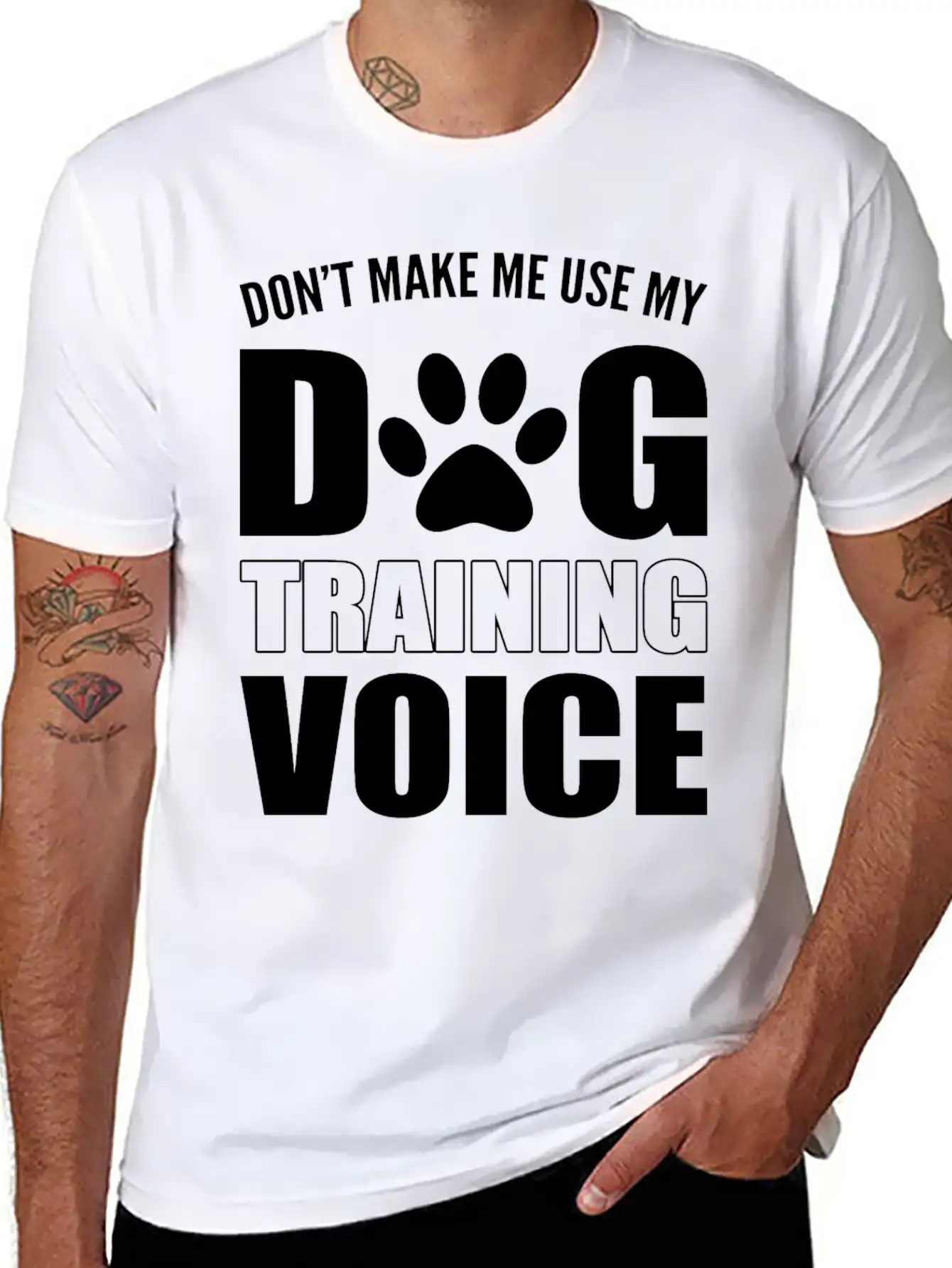 Dog Training Voice Animal Trainer Gift Unisex Casual T-Shirt ¨C Clean Design For Daily Comfort