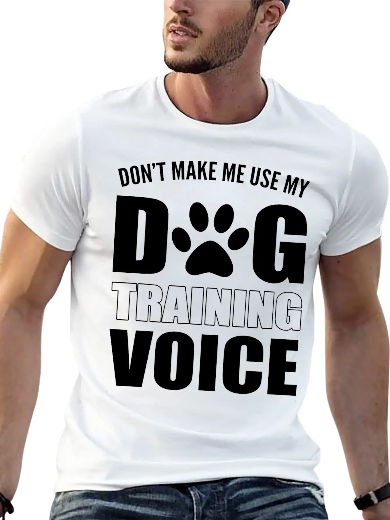 Dog Training Voice Animal Trainer Gift Unisex Casual T-Shirt ¨C Clean Design For Daily Comfort