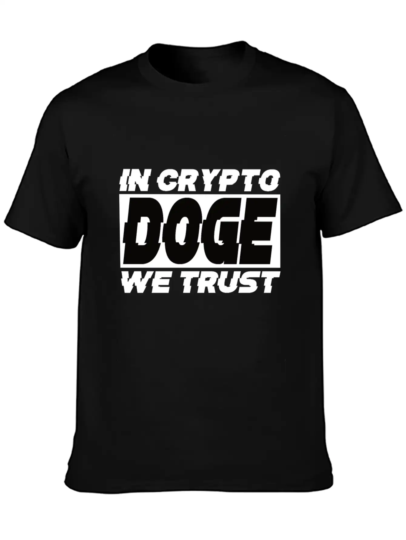 DOGE IN CRYPTO WE TRUST Soft Cotton Short Sleeve Tee ¨C Unisex Wardrobe Staple