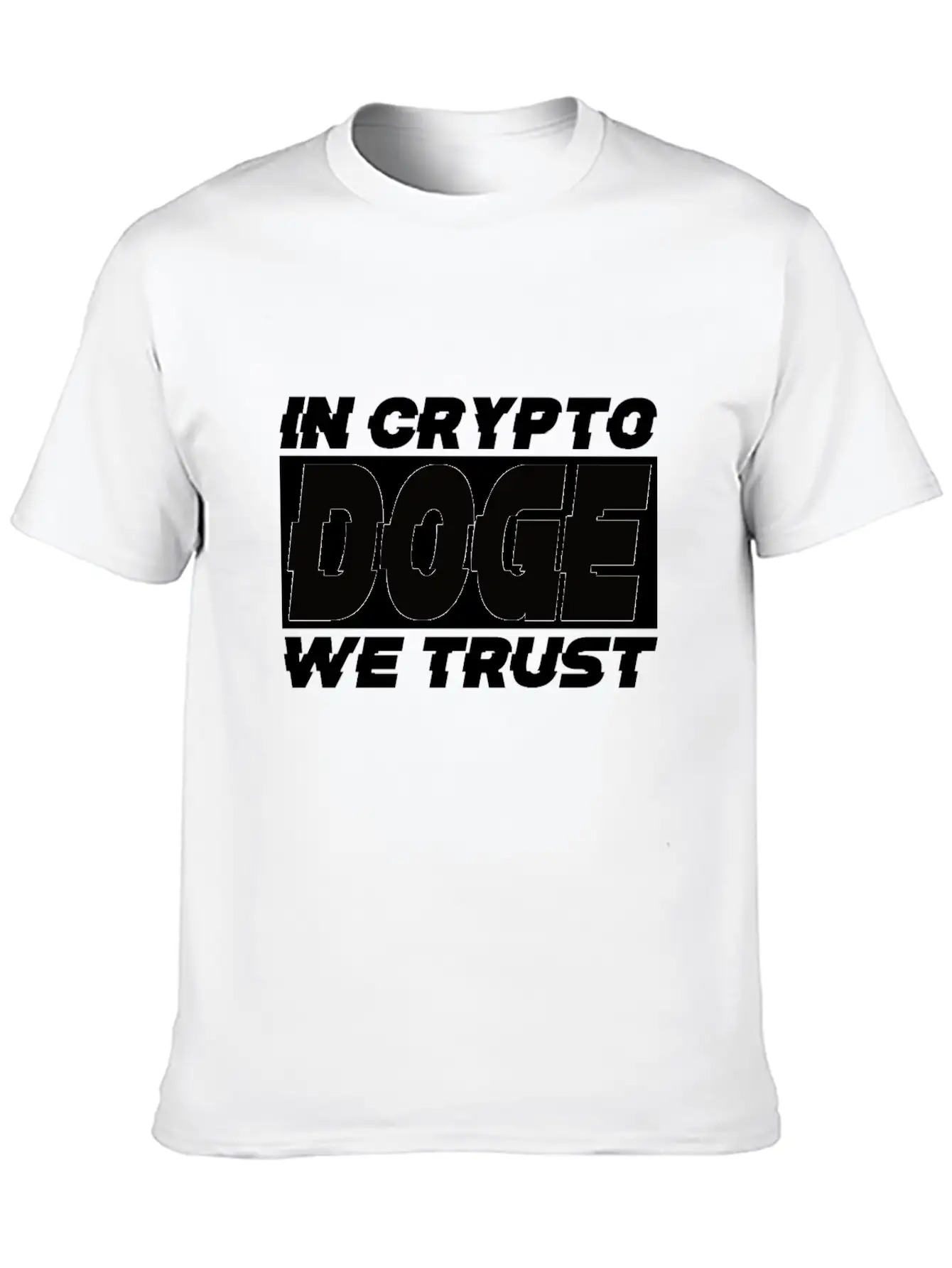 DOGE IN CRYPTO WE TRUST Soft Cotton Short Sleeve Tee ¨C Unisex Wardrobe Staple