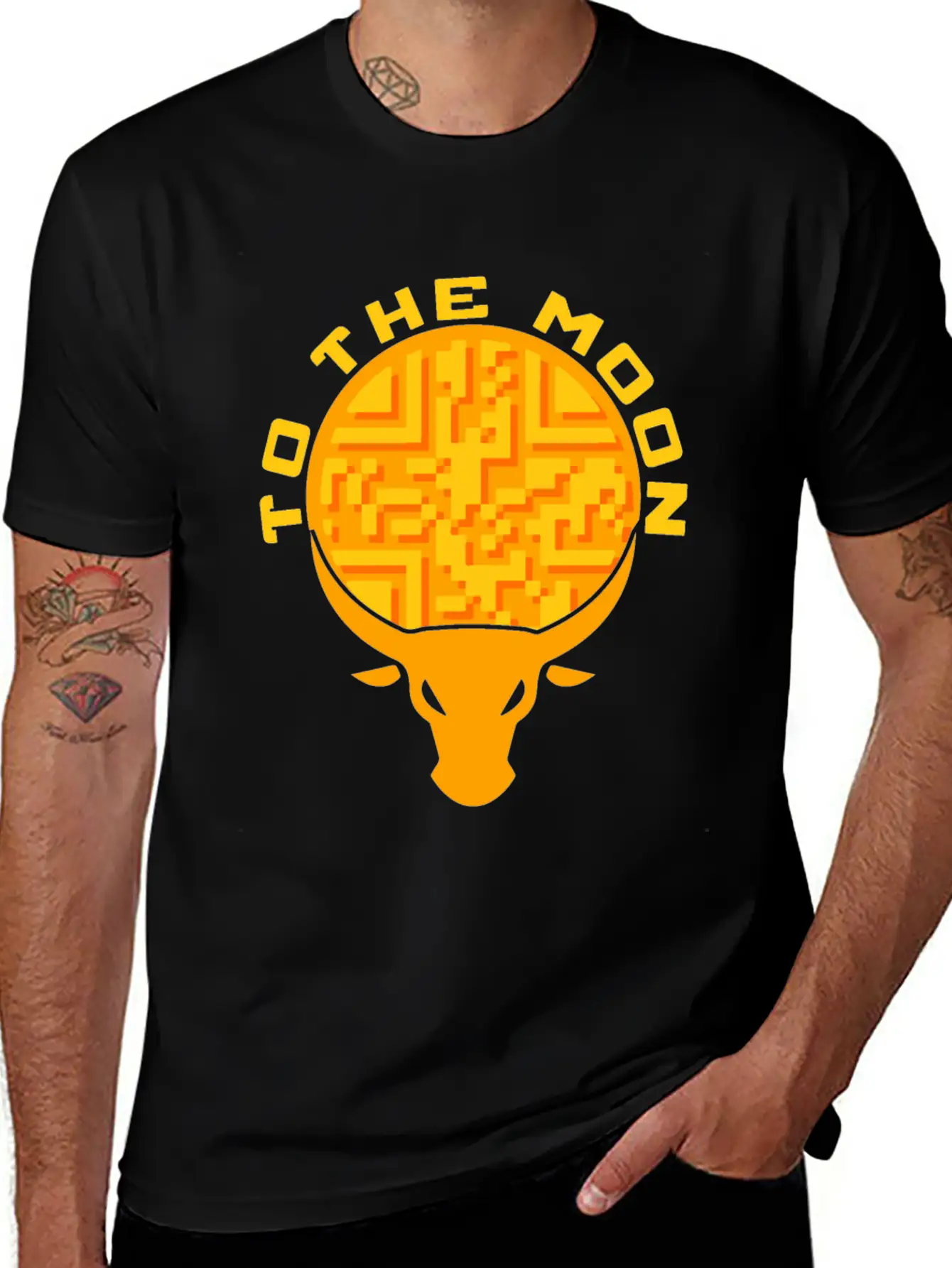 Dogecoin To The Moon Digital Hodl FUN Gift Idea Unisex Casual T-Shirt ¨C Clean Design For Daily Comfort