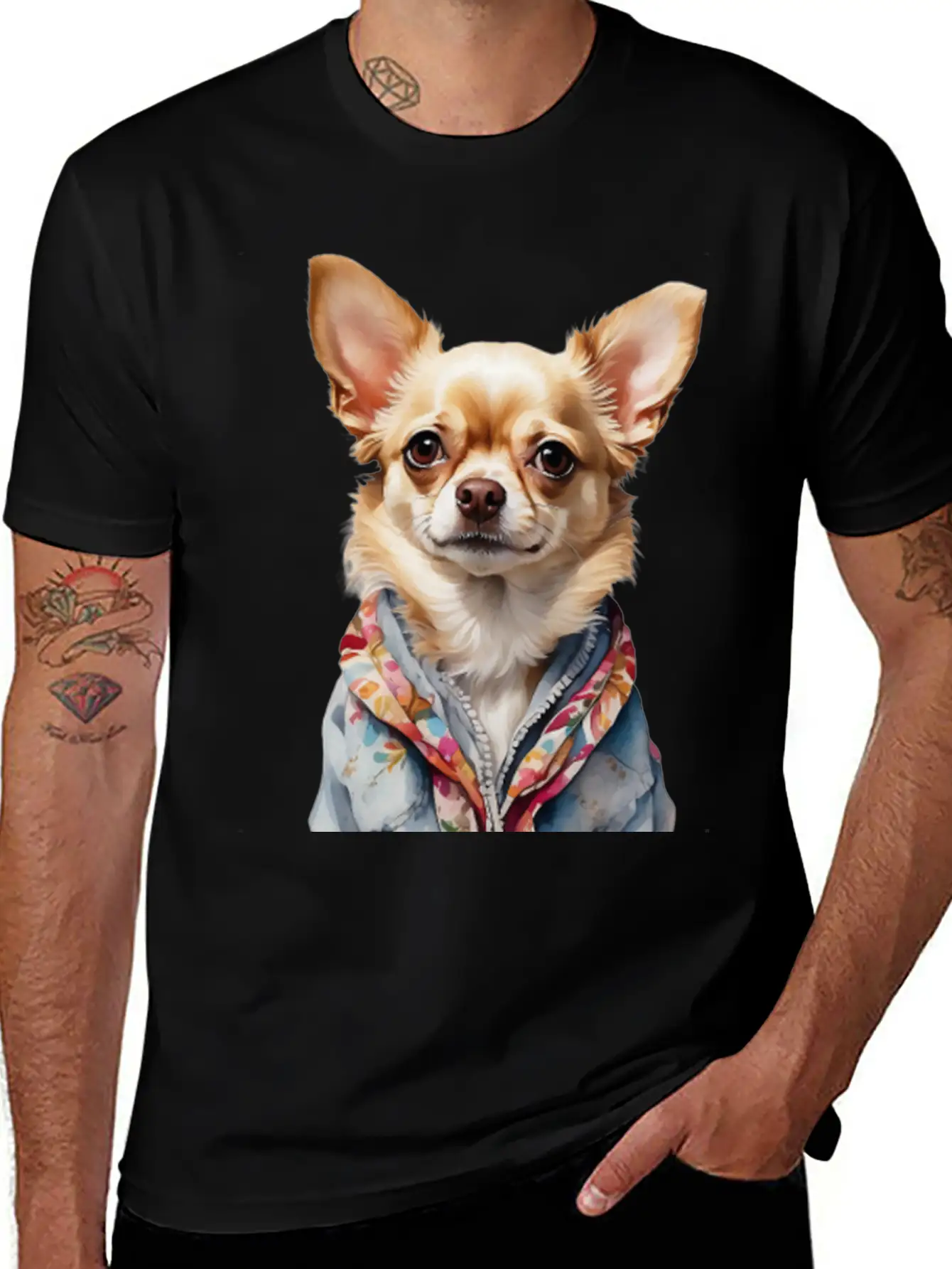Dog's Unique Coat Basic Graphic T-Shirt ¨C Daily Comfort In Soft Cotton