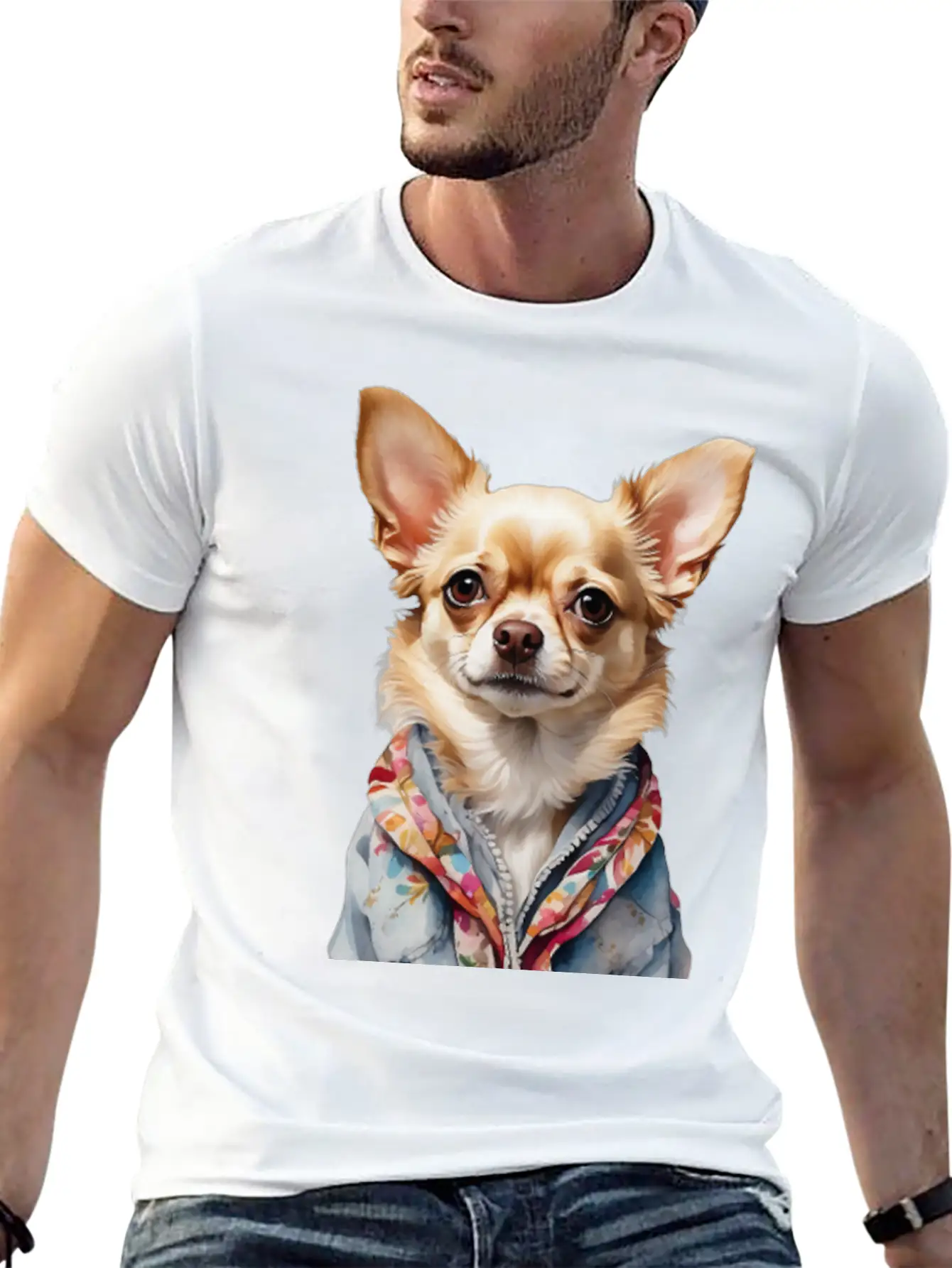 Dog's Unique Coat Basic Graphic T-Shirt ¨C Daily Comfort In Soft Cotton