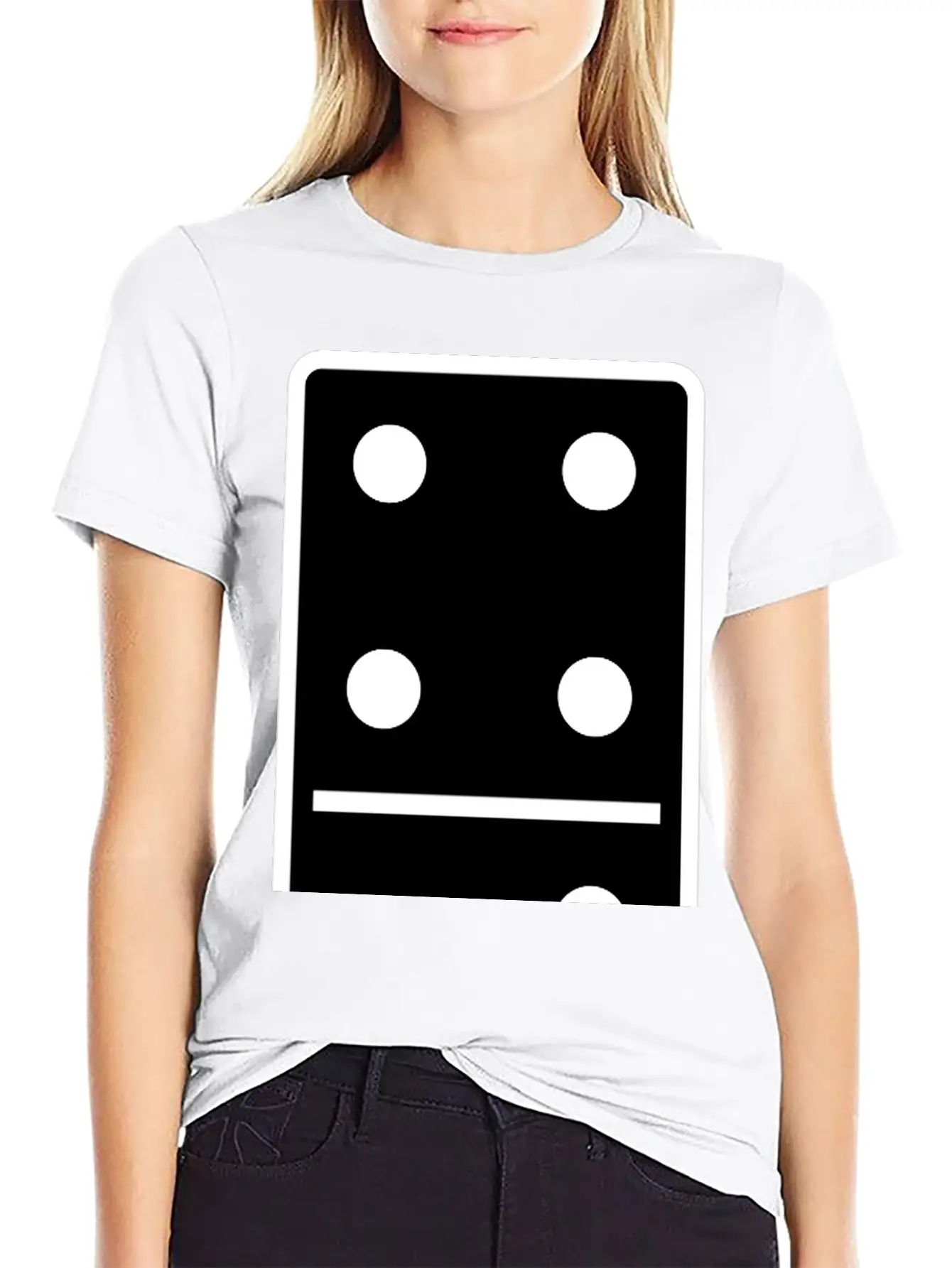 DOMINO STONE 4:3 - VARIABLE COLOR - VECTOR DESIGN! Soft Cotton Short Sleeve Tee ¨C Unisex Wardrobe Staple