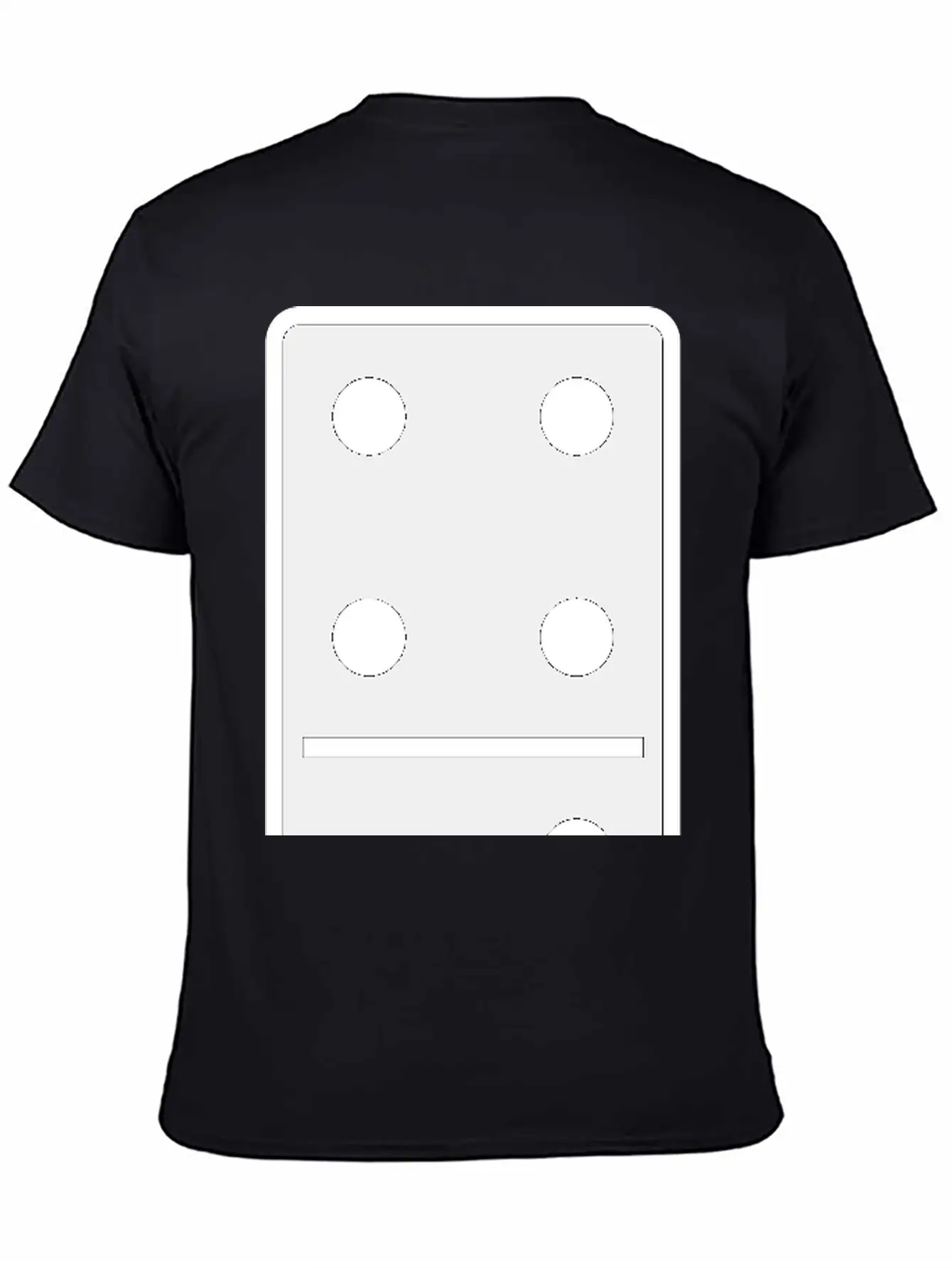 DOMINO STONE 4:3 - VARIABLE COLOR - VECTOR DESIGN! Soft Cotton Short Sleeve Tee ¨C Unisex Wardrobe Staple