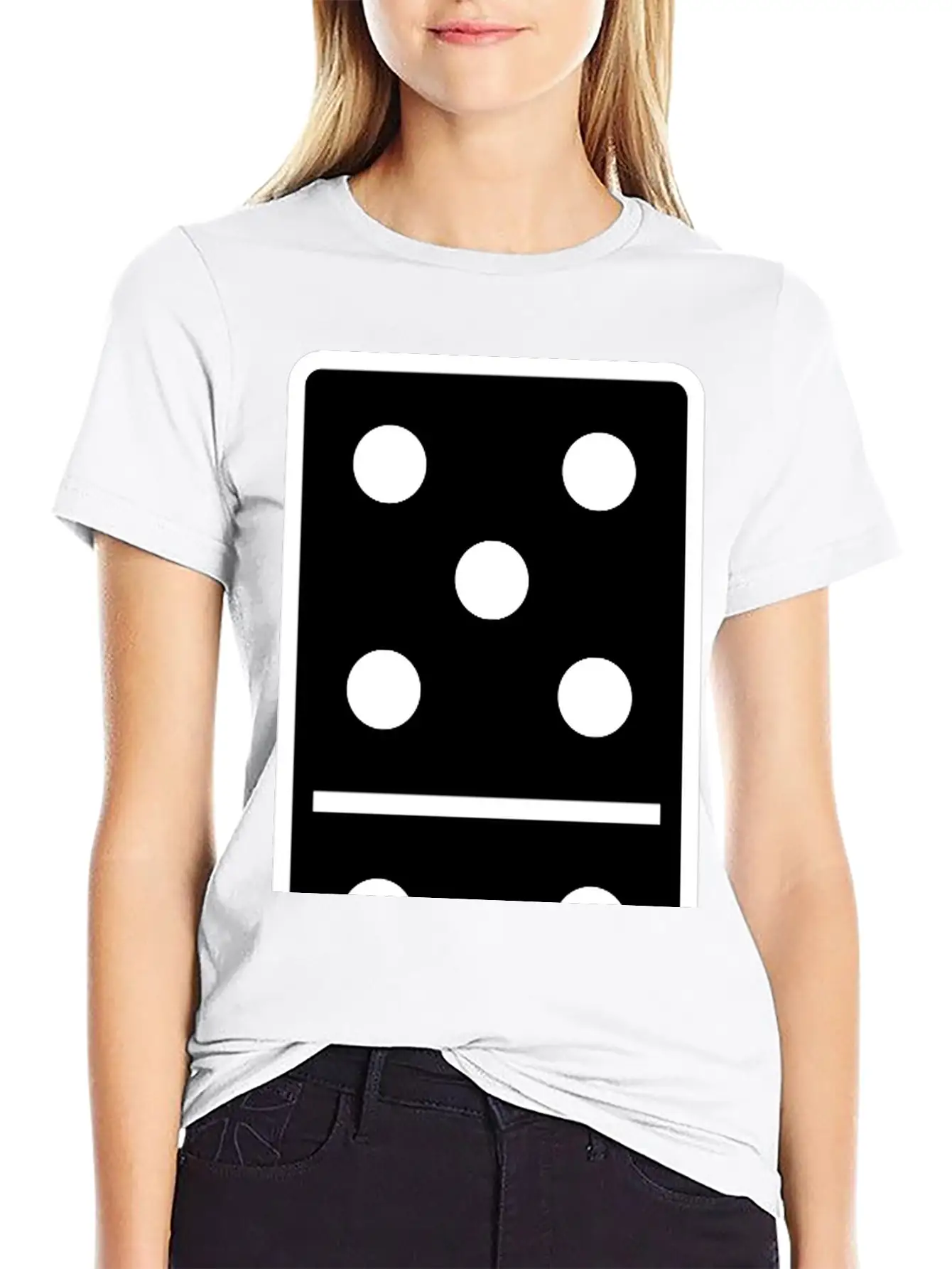 DOMINO STONE 5:6 - VARIABLE COLOR - VECTOR DESIGN! Basic Graphic T-Shirt ¨C Daily Comfort In Soft Cotton