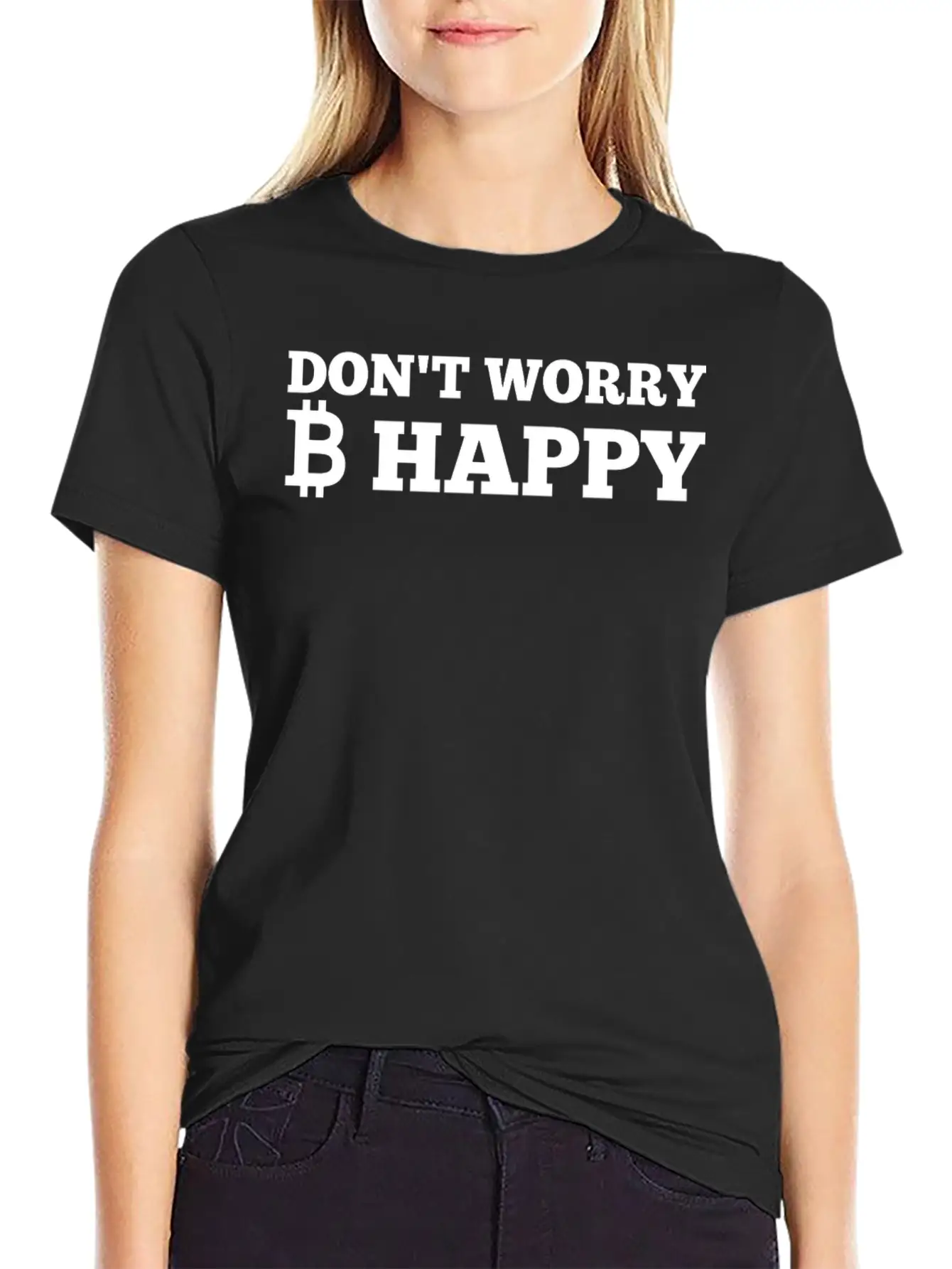Don't Worry Be Happy - Shirt Basic Graphic T-Shirt ¨C Daily Comfort In Soft Cotton