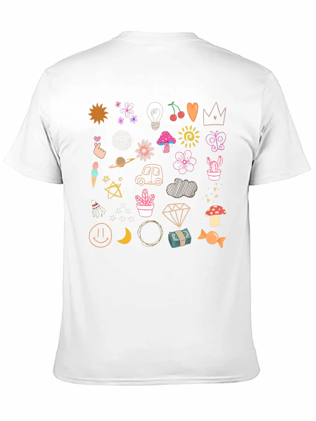 Doodle Essential Cotton Tee For Daily Outfits ¨C Unisex Style