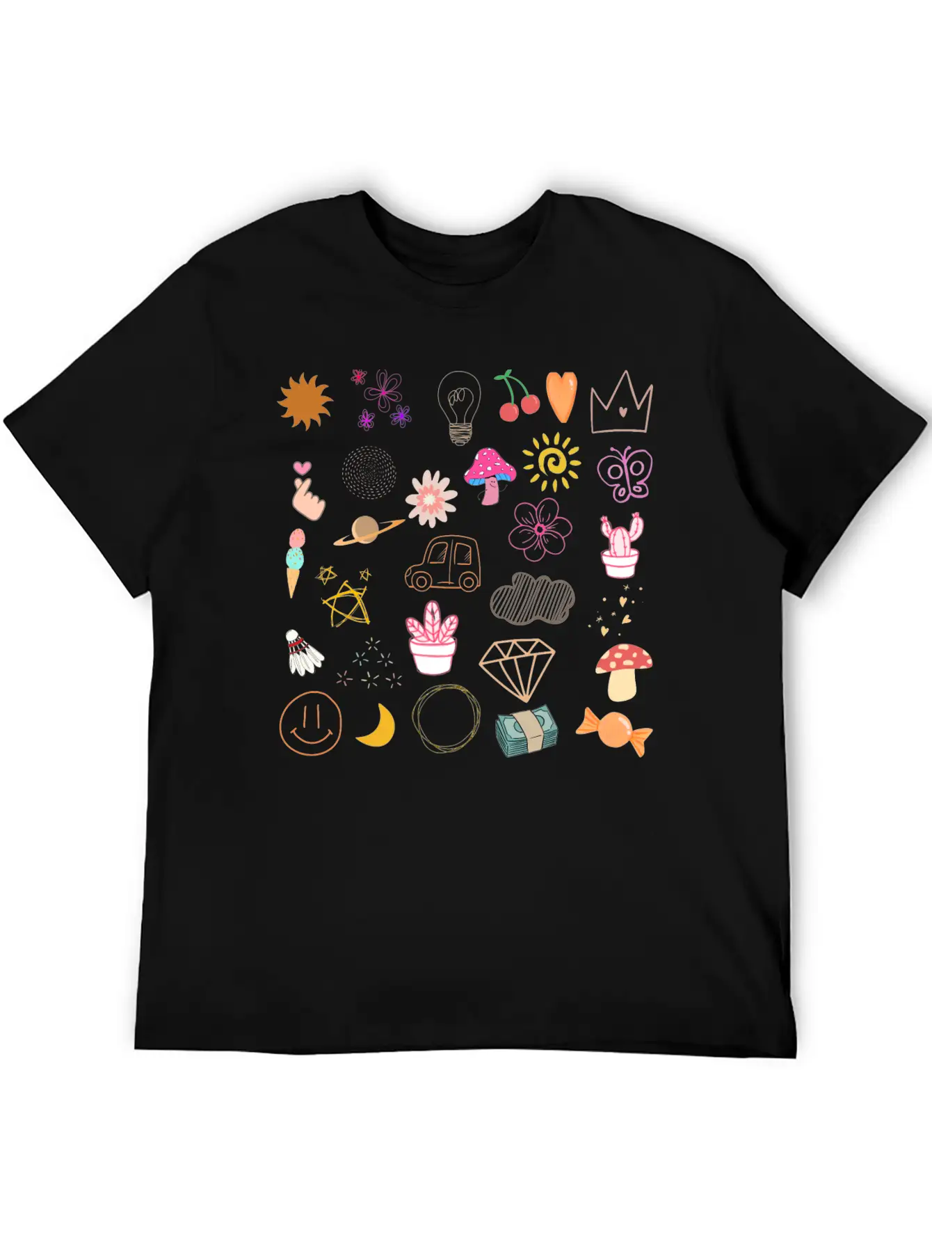 Doodle Essential Cotton Tee For Daily Outfits ¨C Unisex Style