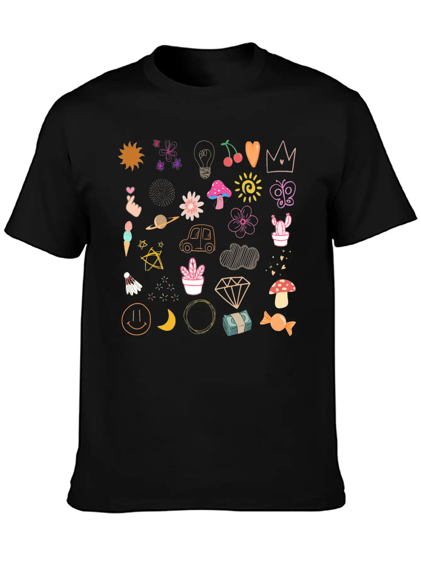 Doodle Essential Cotton Tee For Daily Outfits ¨C Unisex Style