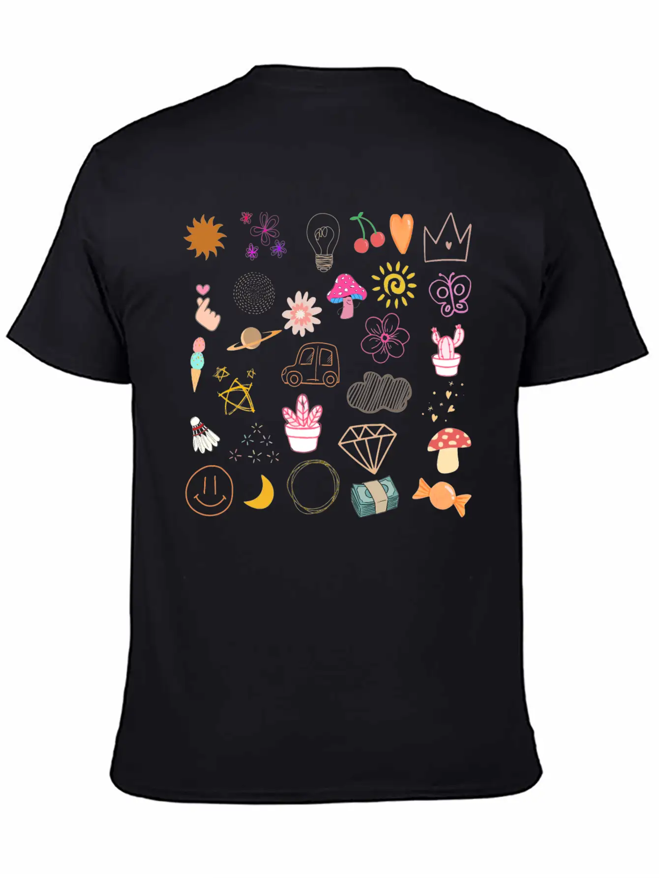 Doodle Essential Cotton Tee For Daily Outfits ¨C Unisex Style