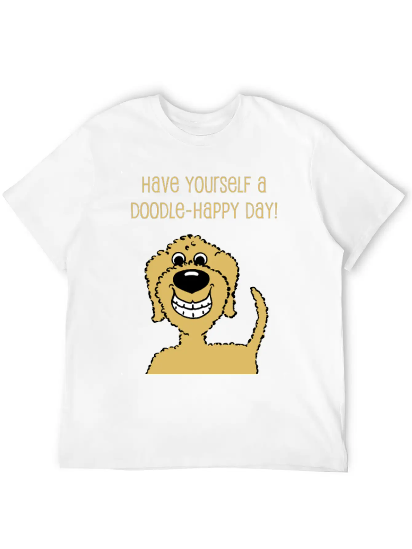 Doodle Smile Blond Essential Cotton Tee For Daily Outfits ¨C Unisex Style