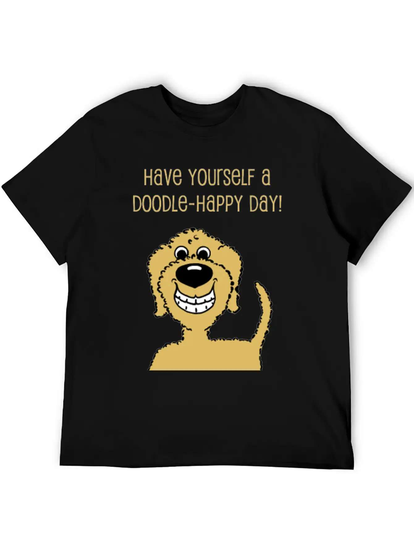Doodle Smile Blond Essential Cotton Tee For Daily Outfits ¨C Unisex Style