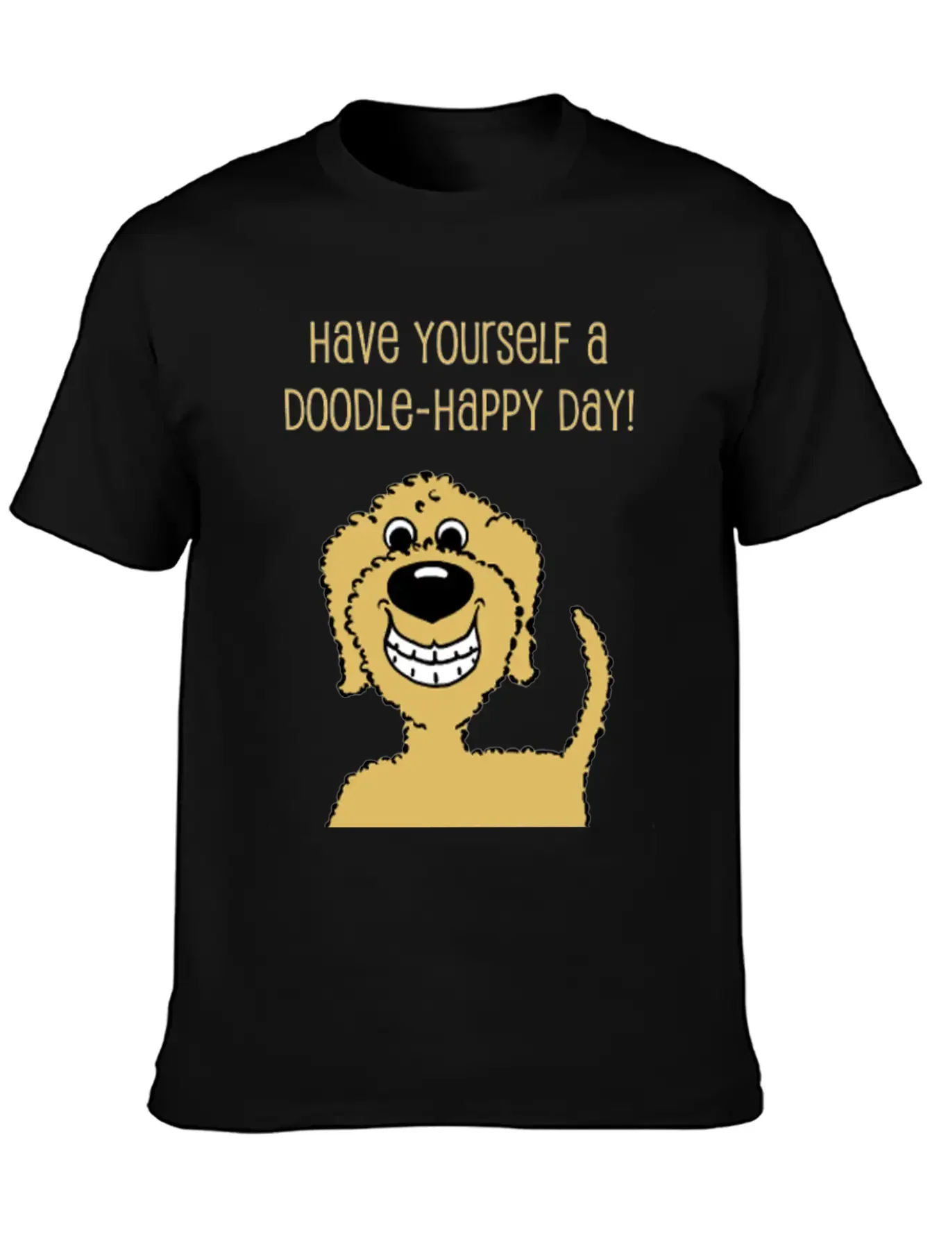 Doodle Smile Blond Essential Cotton Tee For Daily Outfits ¨C Unisex Style