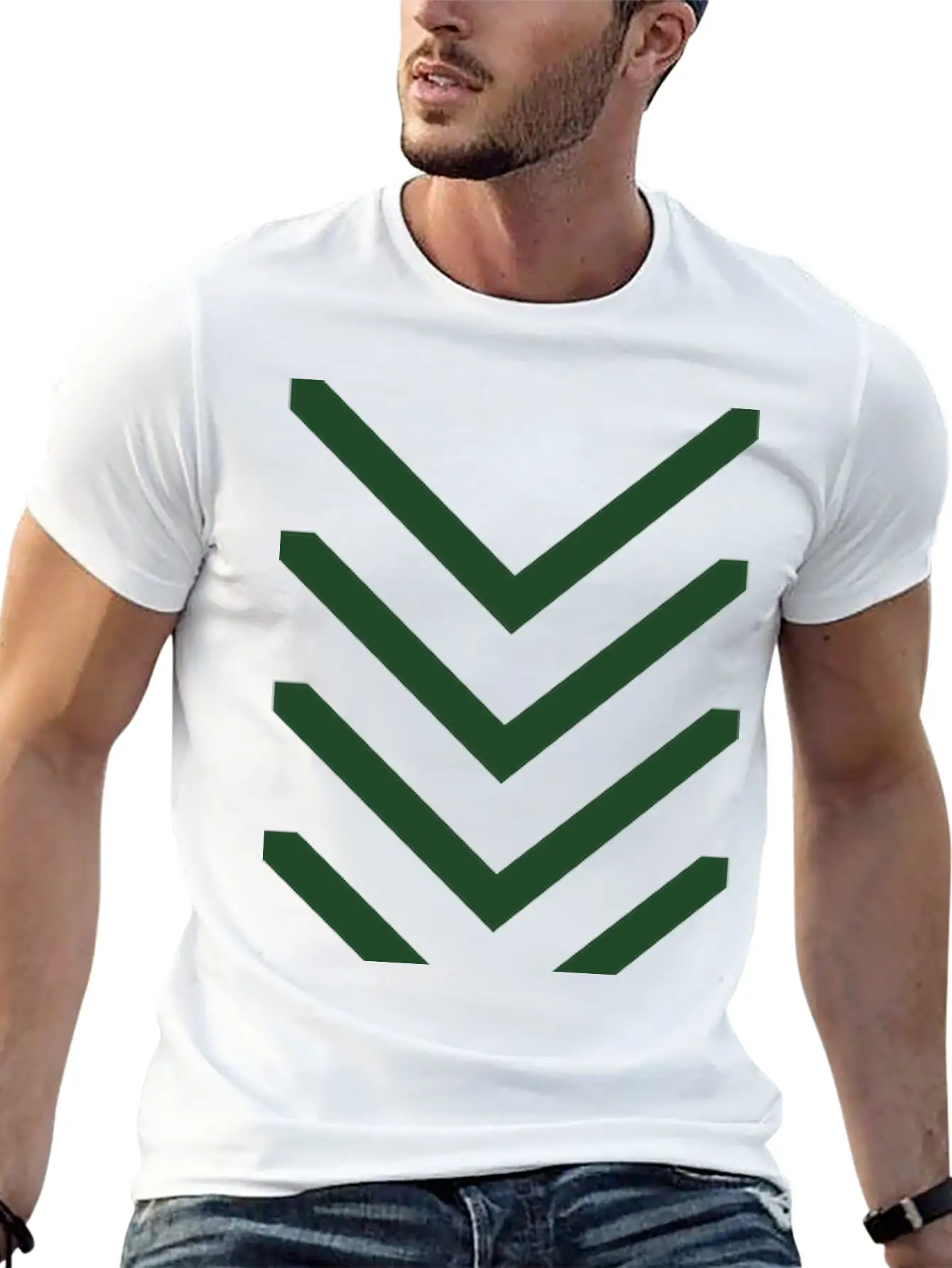 Down Arrows Soft Cotton Short Sleeve Tee ¨C Unisex Wardrobe Staple