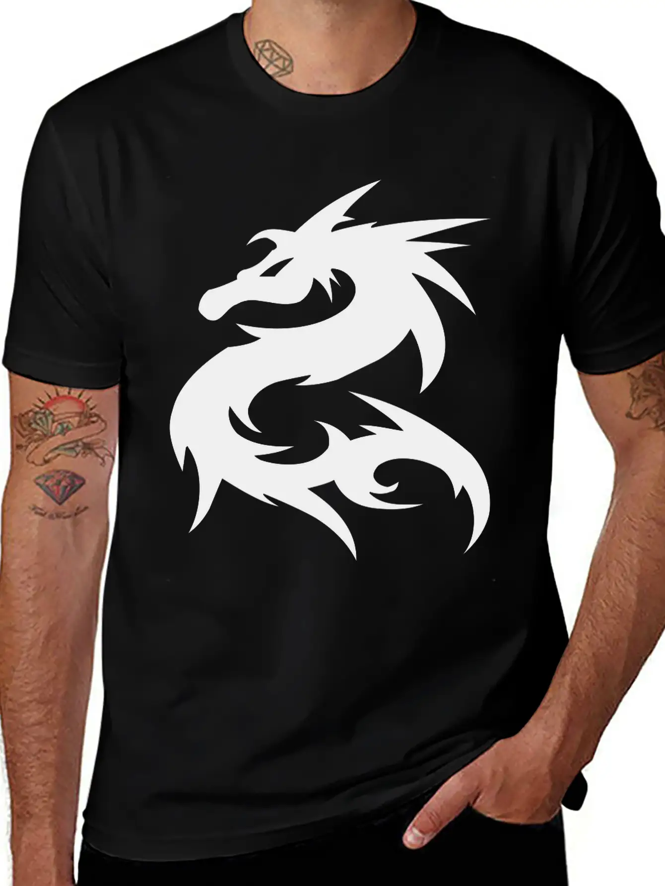 Dragon Basic Graphic T-Shirt ¨C Daily Comfort In Soft Cotton
