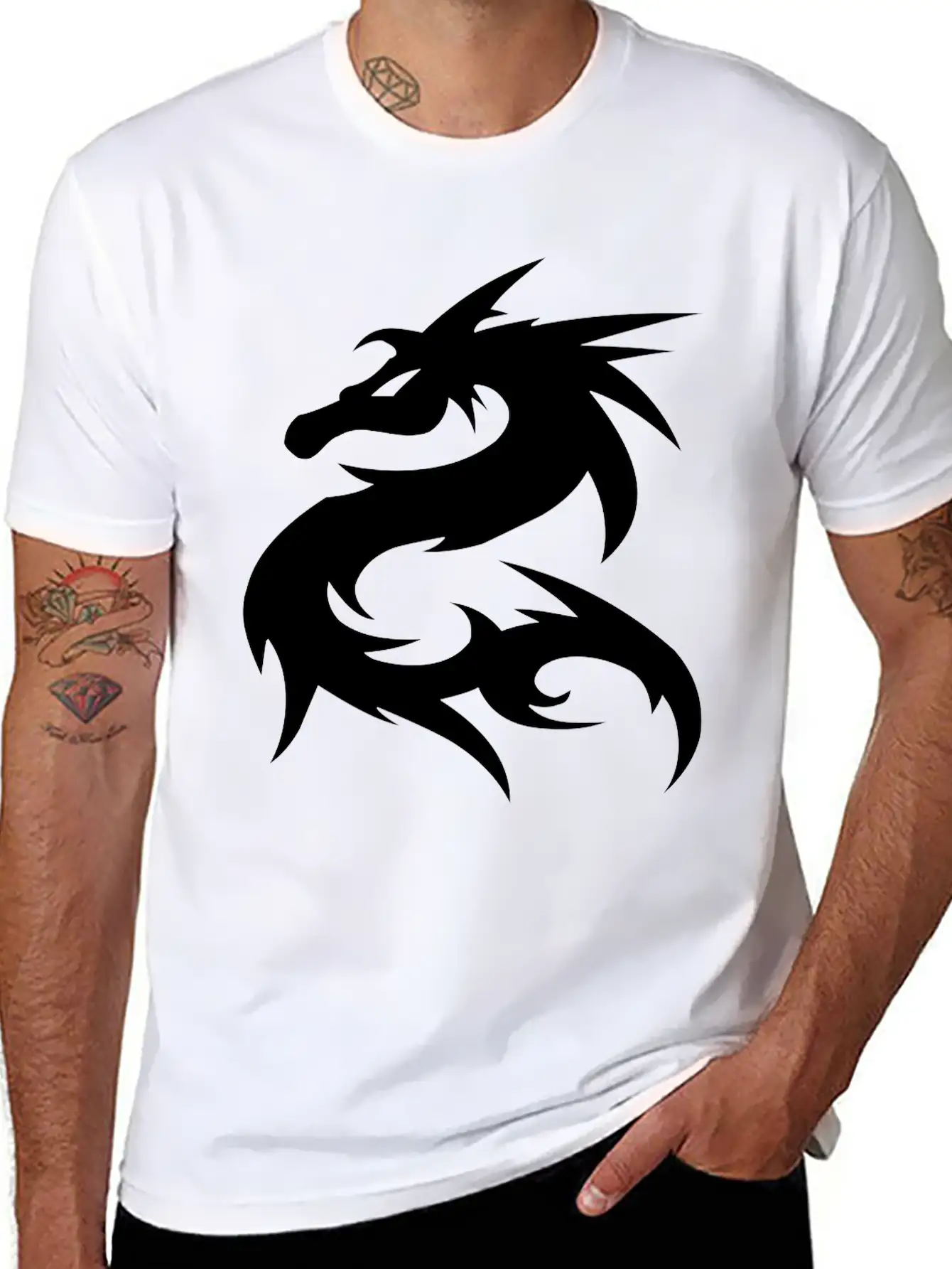 Dragon Basic Graphic T-Shirt ¨C Daily Comfort In Soft Cotton