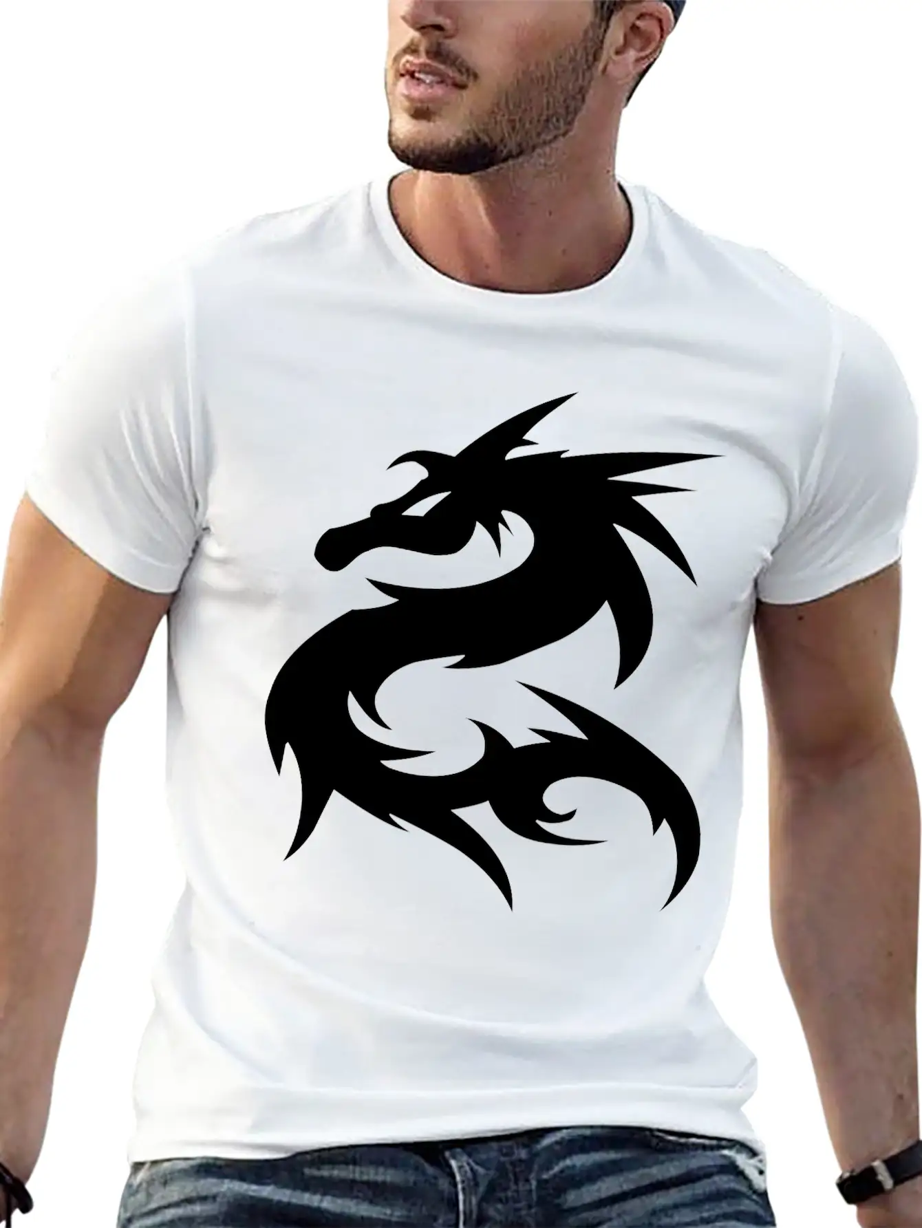 Dragon Basic Graphic T-Shirt ¨C Daily Comfort In Soft Cotton