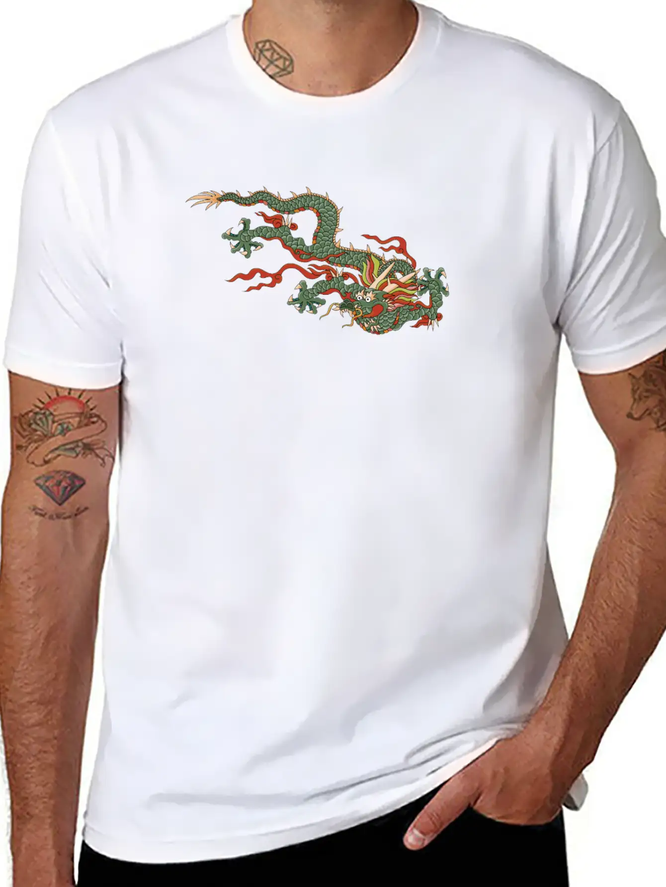 Dragon Essential Cotton Tee For Daily Outfits ¨C Unisex Style