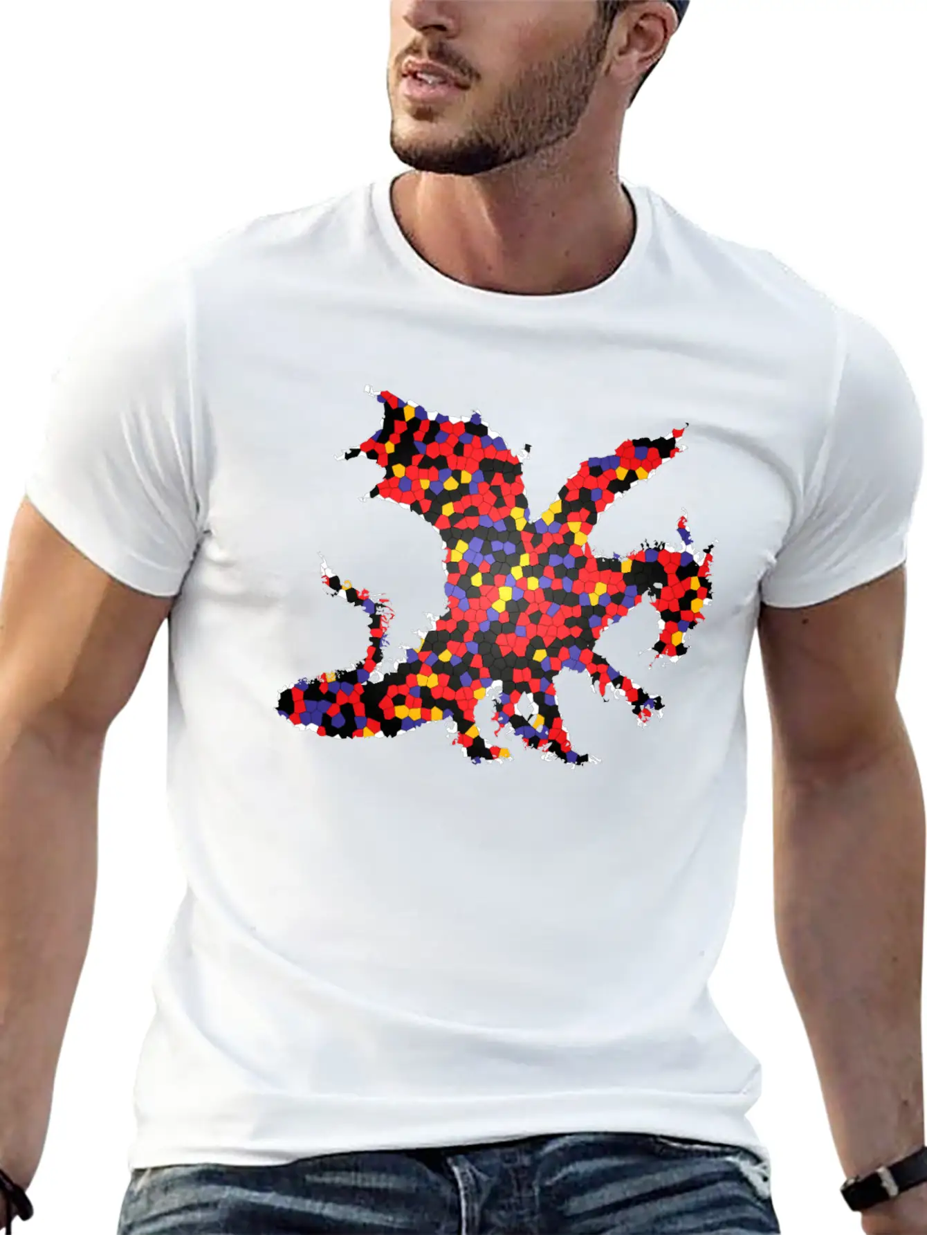 Dragon Exclusive Design Gift Idea Graphic Artwork Essential Cotton Tee For Daily Outfits ¨C Unisex Style