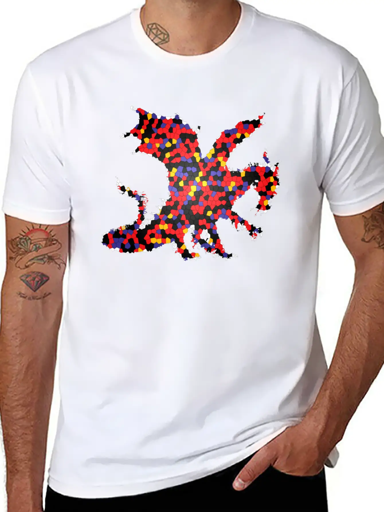 Dragon Exclusive Design Gift Idea Graphic Artwork Essential Cotton Tee For Daily Outfits ¨C Unisex Style