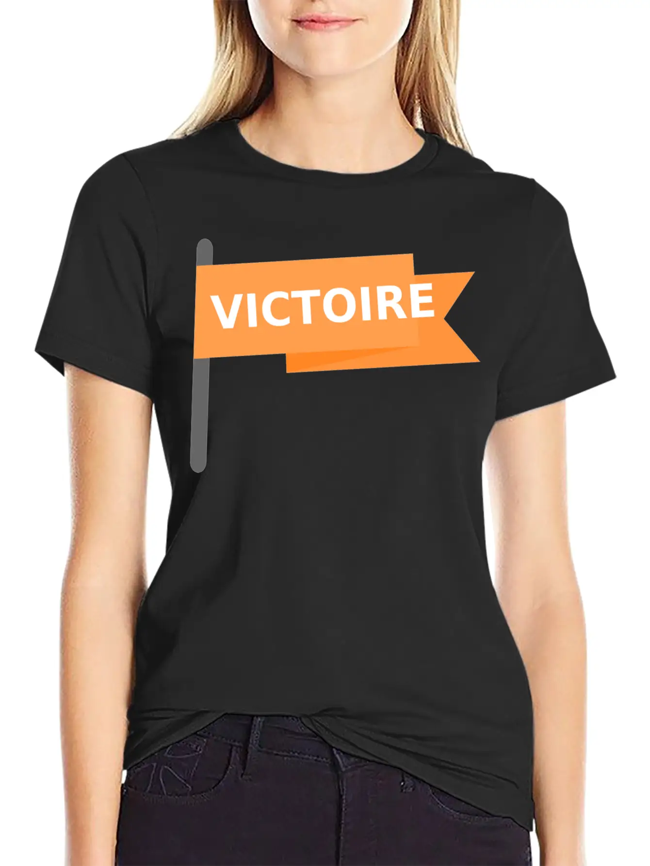 Drapeau Victoire / Victory Win Flag Soft Cotton Short Sleeve Tee ¨C Unisex Wardrobe Staple