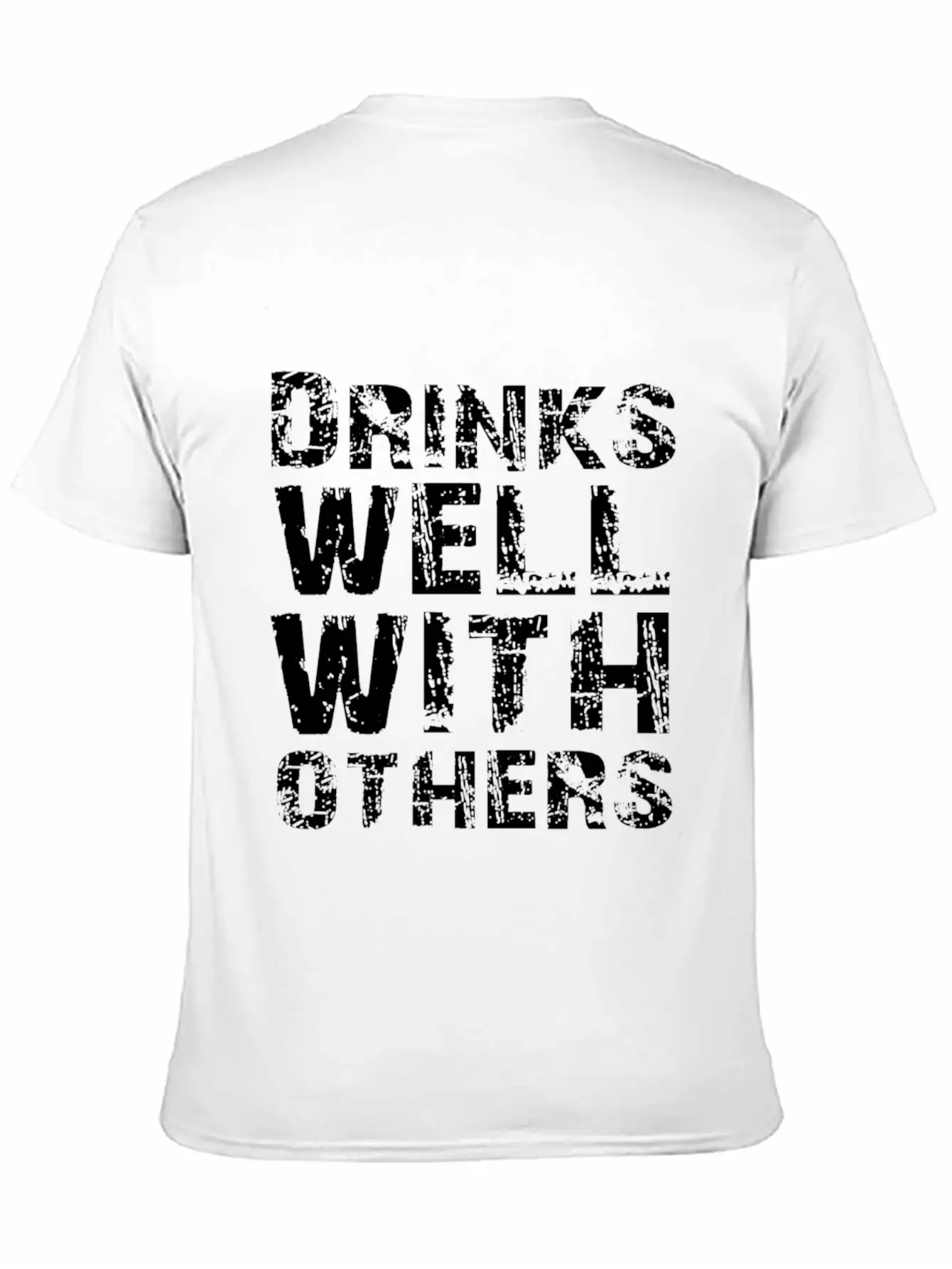 Drinks Well With Others Essential Cotton Tee For Daily Outfits ¨C Unisex Style