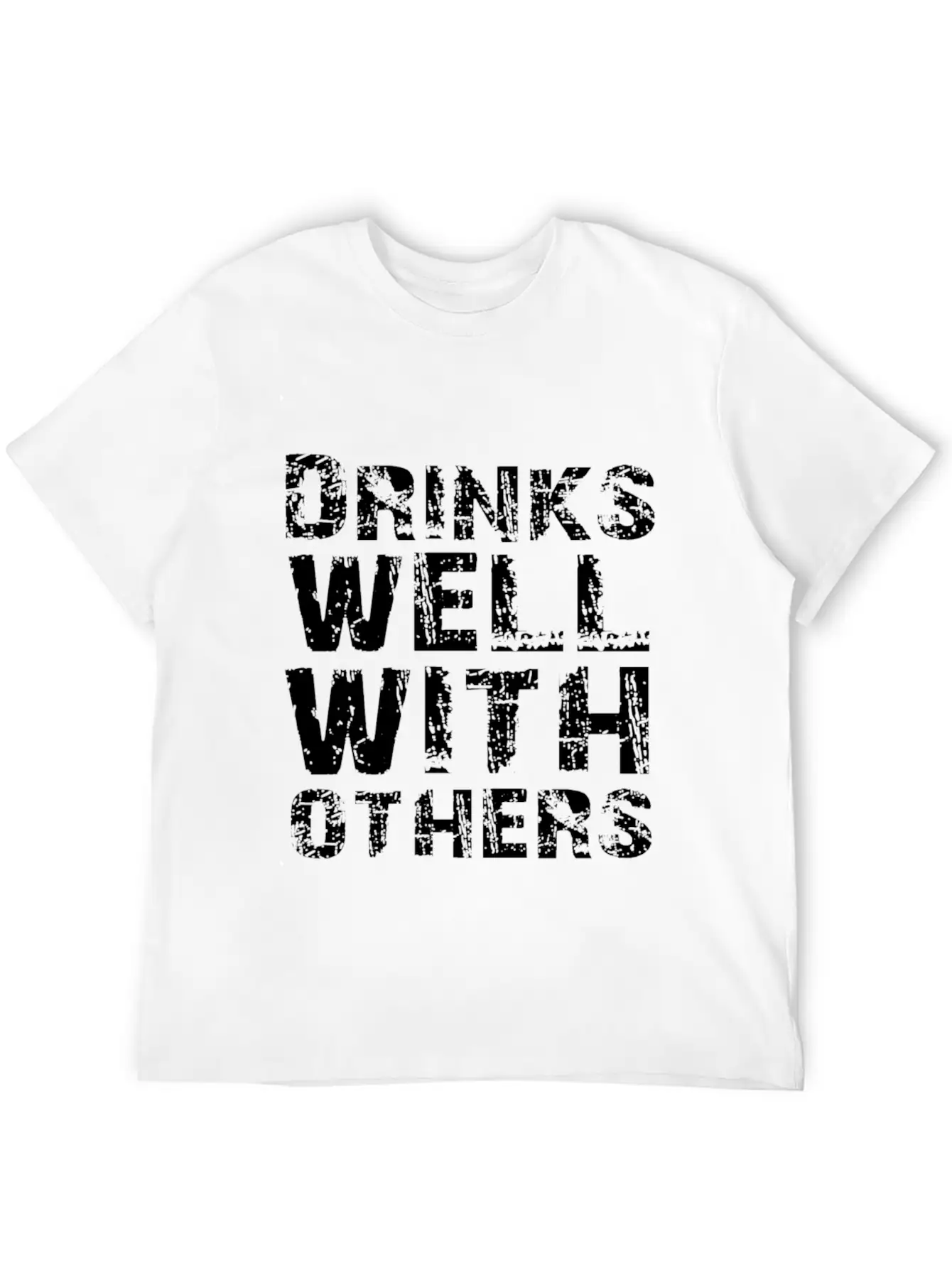 Drinks Well With Others Essential Cotton Tee For Daily Outfits ¨C Unisex Style
